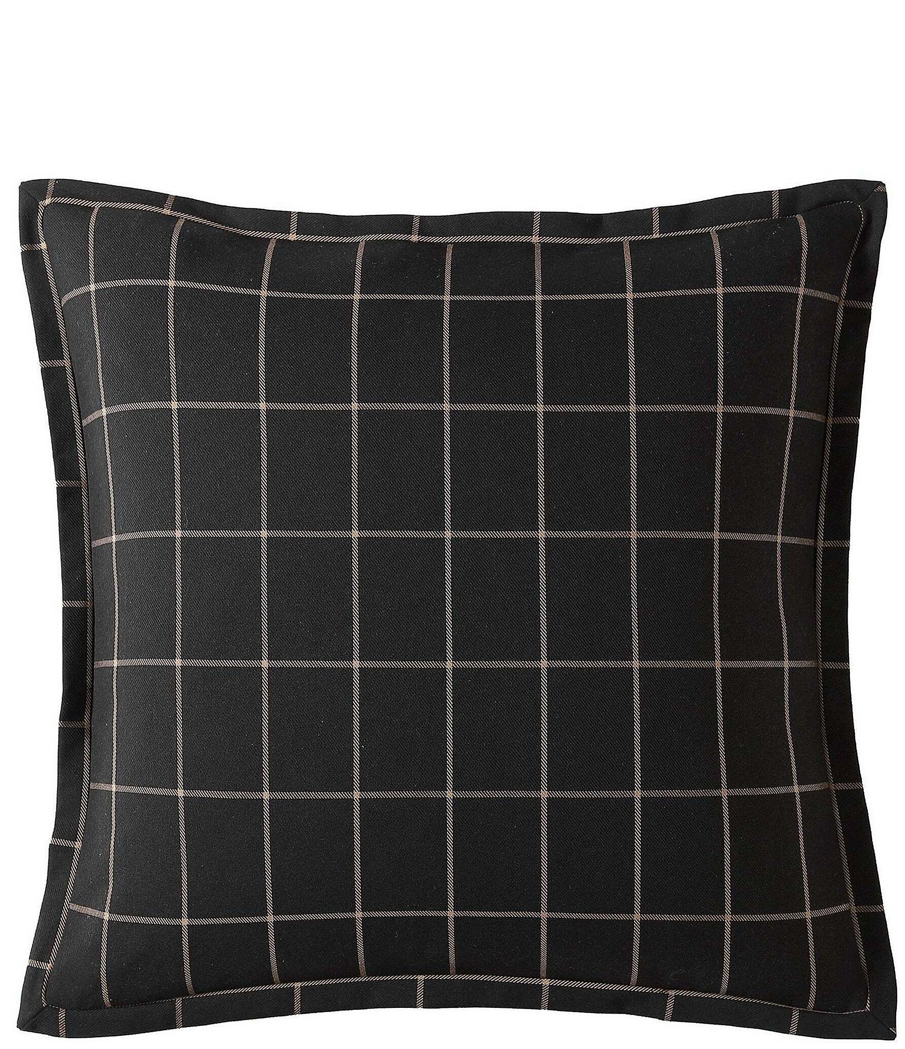 Hiend Accents Windowpane Plaid Euro Sham