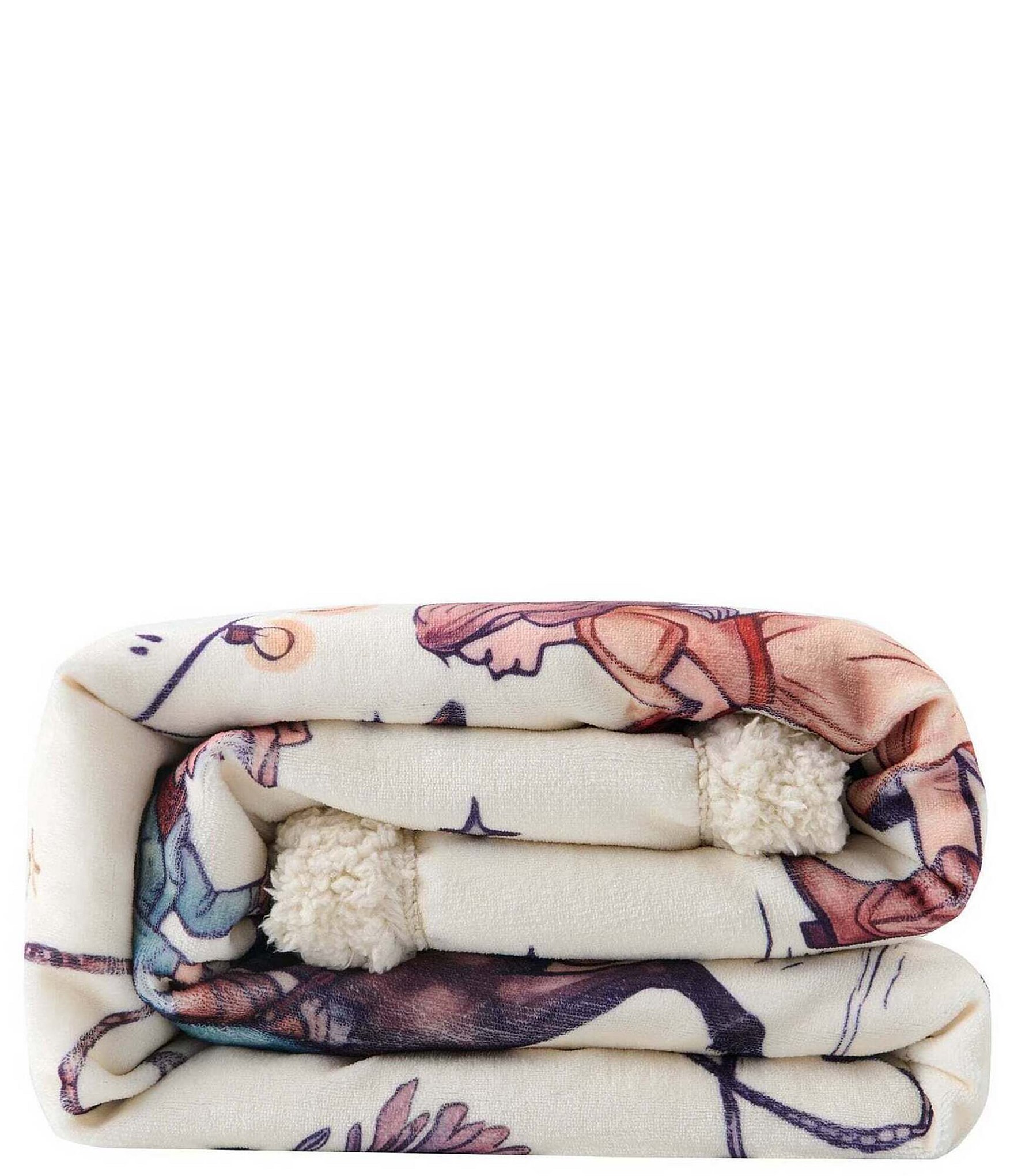 HiEnd Accents x Indigo Hill Rodeo Nights Campfire Western Sherpa Throw Blanket