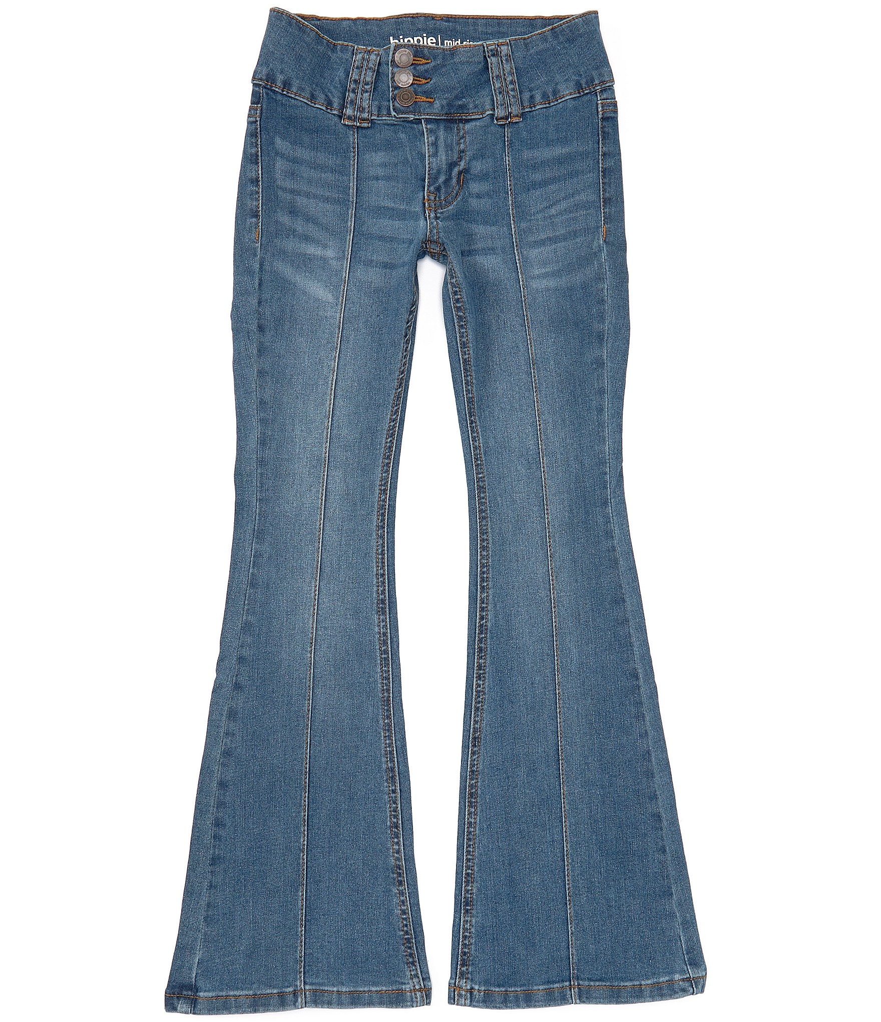 Hippie Girl Big Girls 7-16 Seamed Flare Leg Jeans | Dillard's