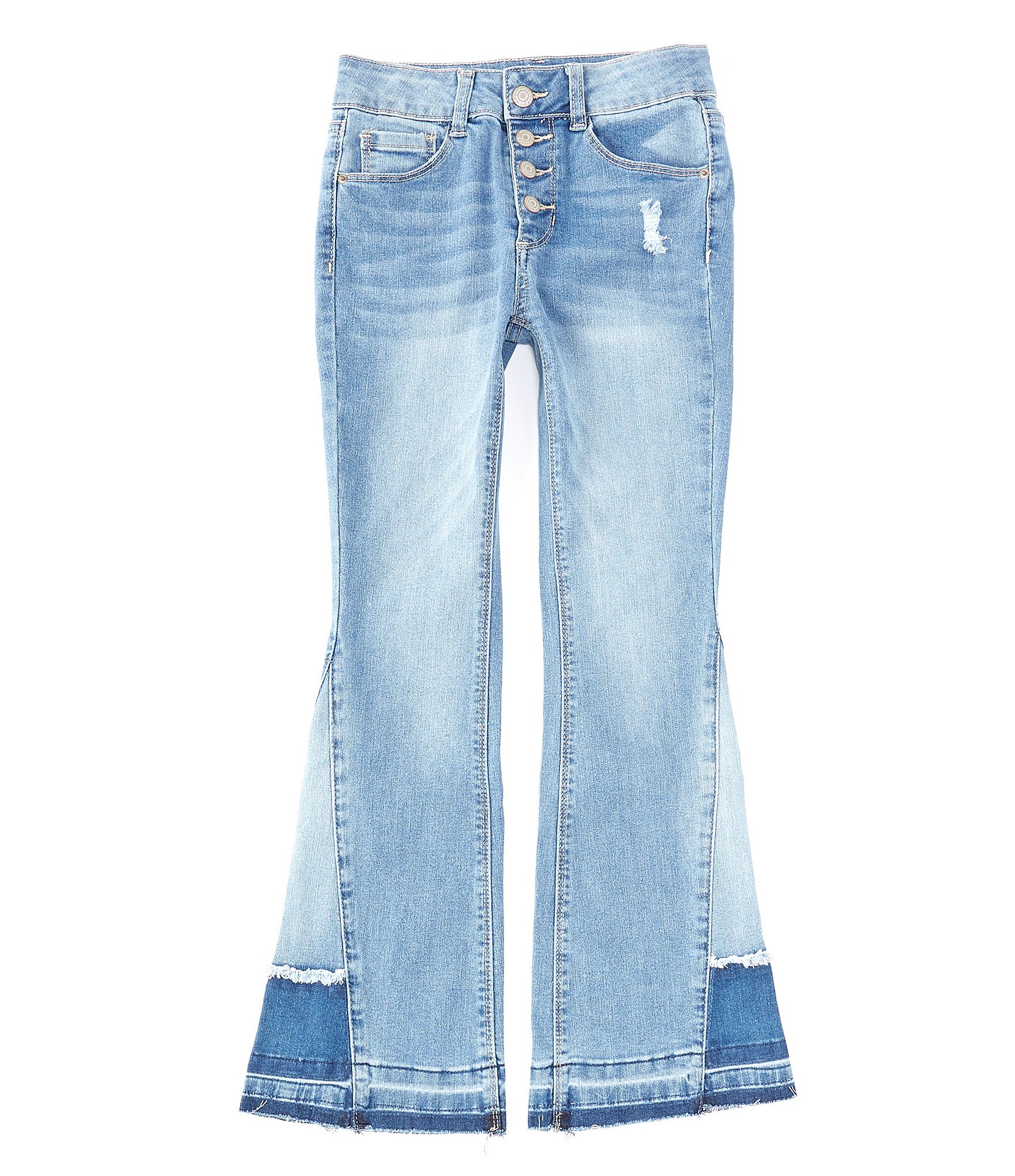 Hippie Chick Bell Bottom Jeans / bell bottom jeans/ two toned
