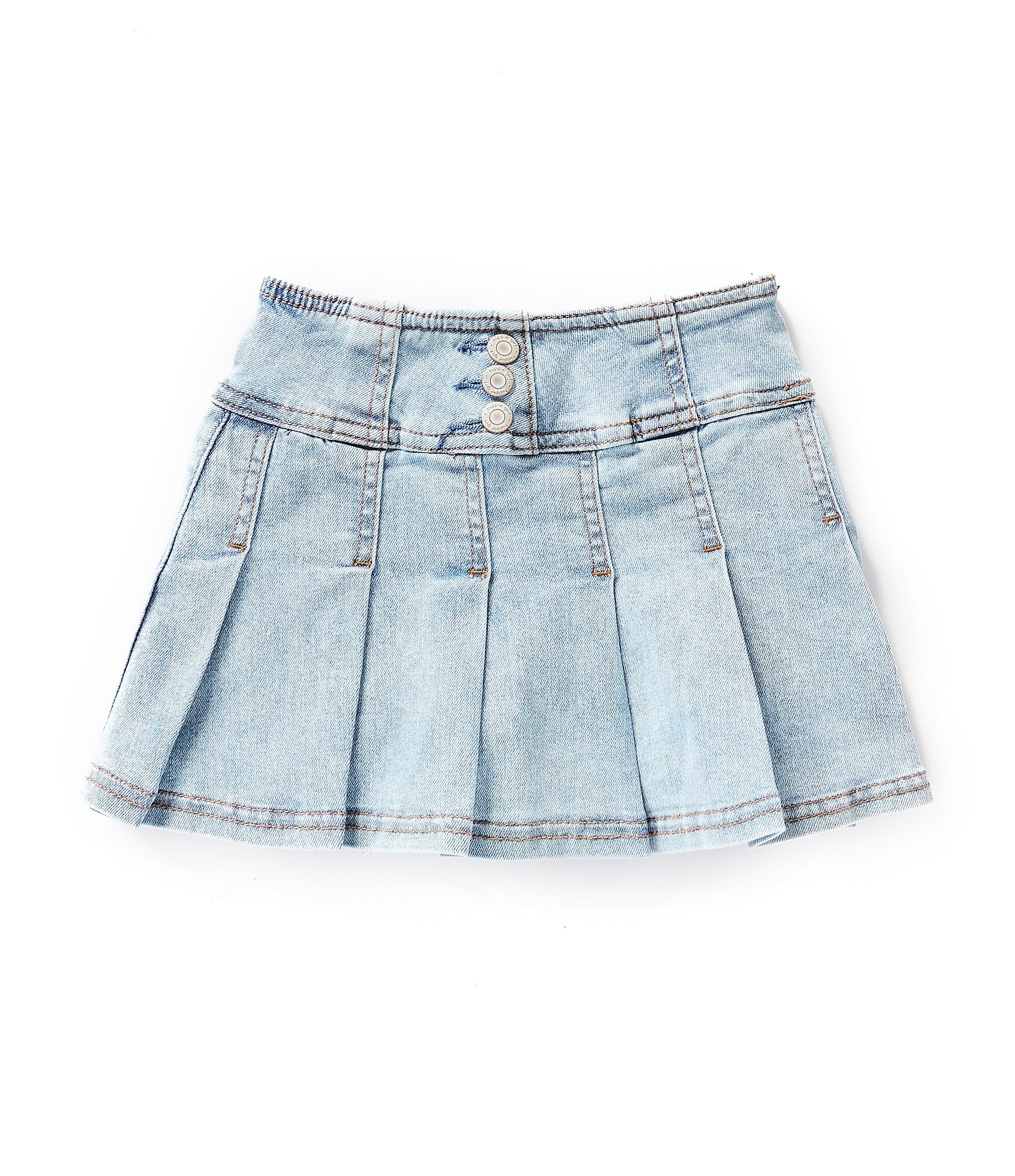 Hippie Girl Little Girls 4-6X Pleated Denim Skirt | Dillard's