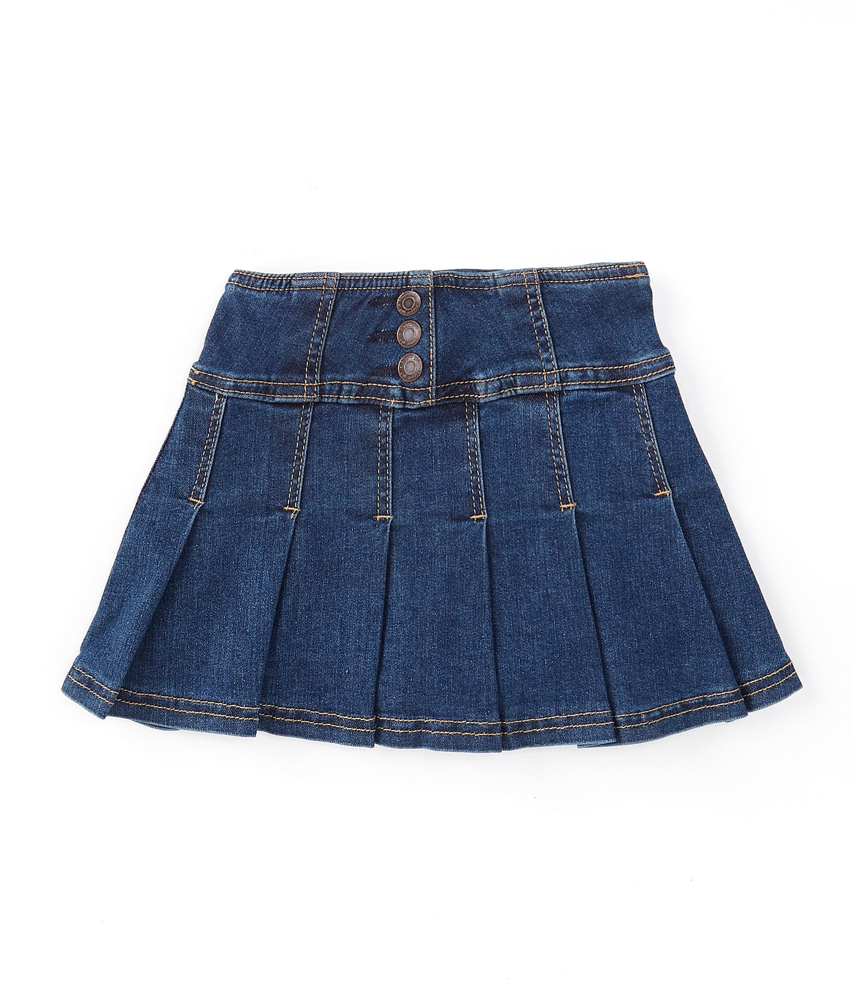 Hippie Girl Little Girls 4-6X Pleated Denim Skirt | Dillard's