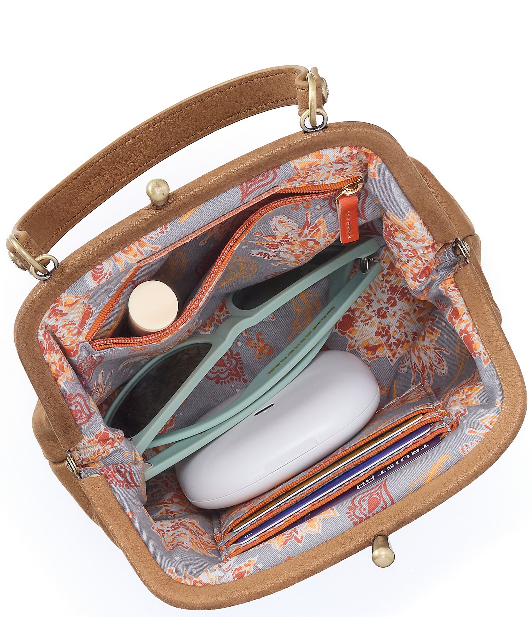 HOBO Alba Frame Kisslock Crossbody Bag