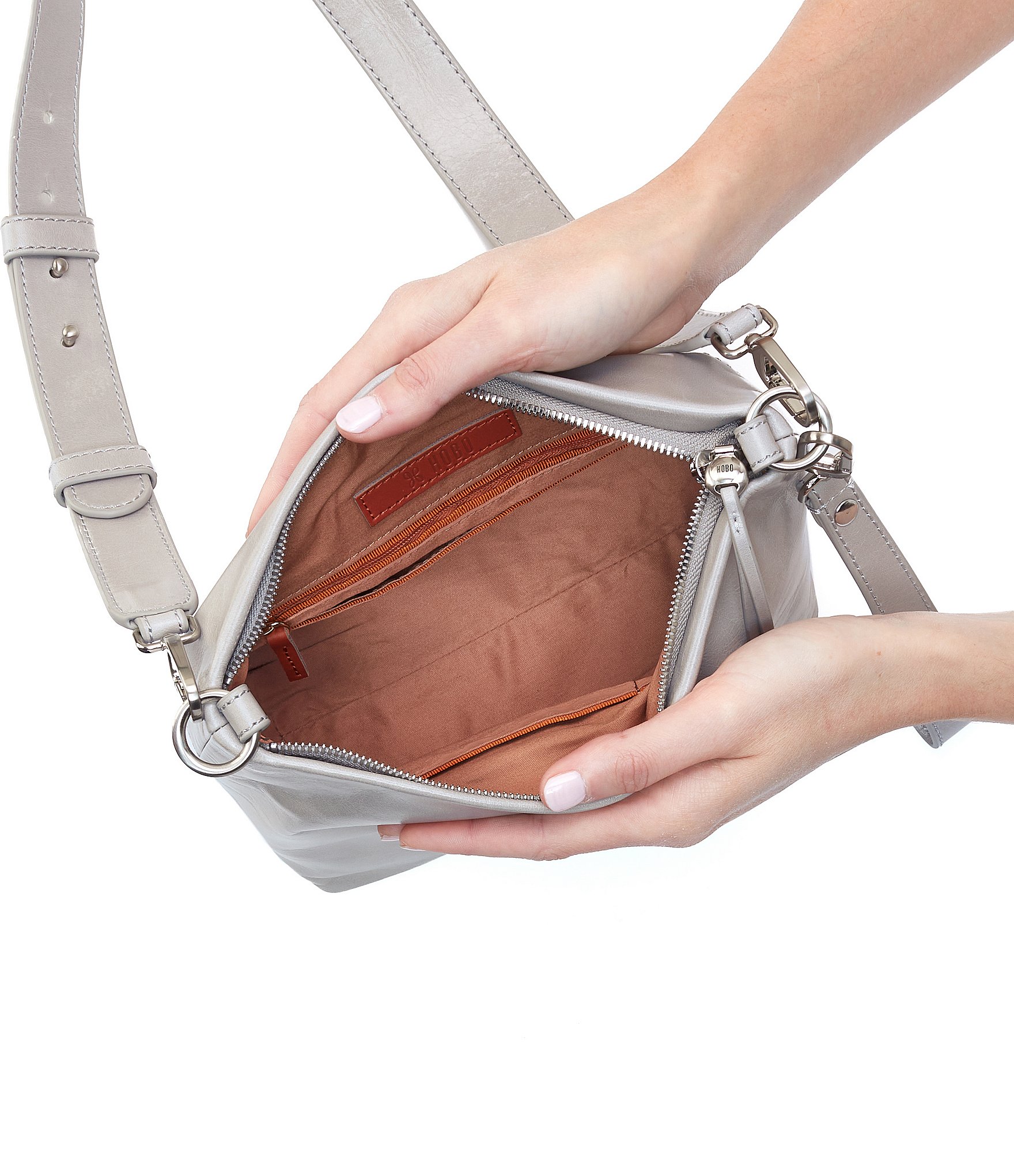 HOBO Ashe Silver Hardware Crossbody Bag