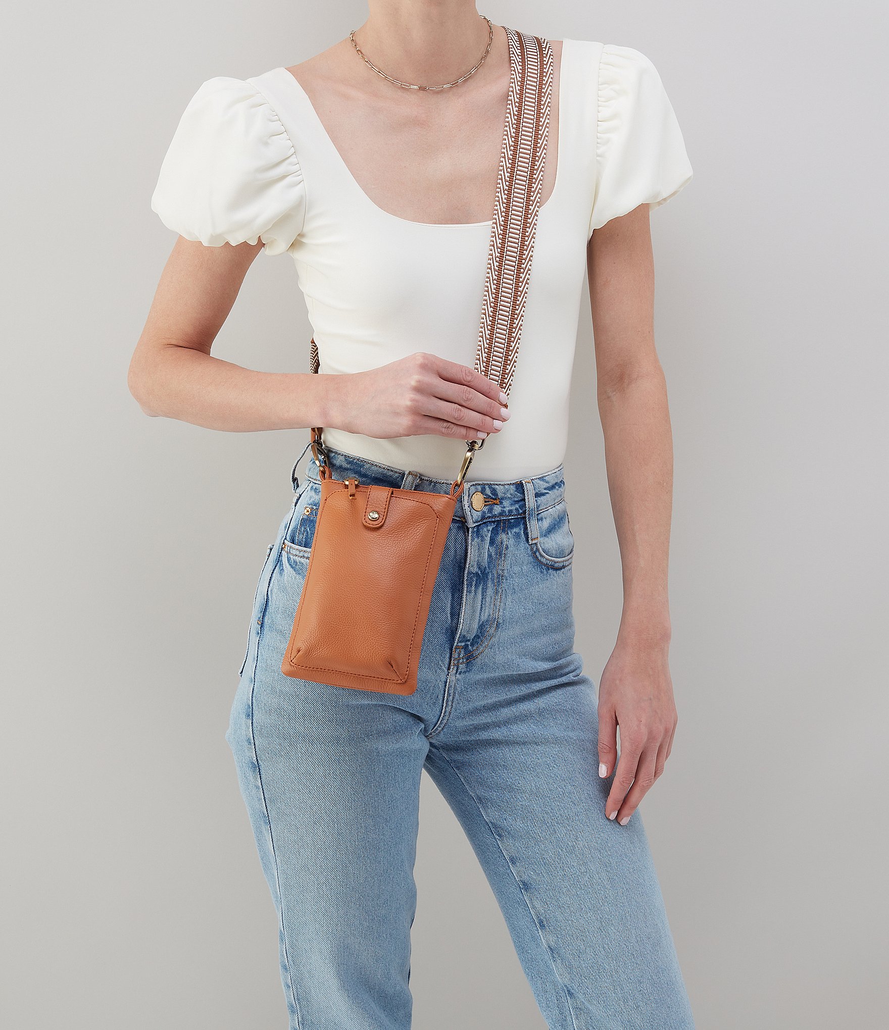 HOBO Cass Webbing Strap Phone Crossbody Bag