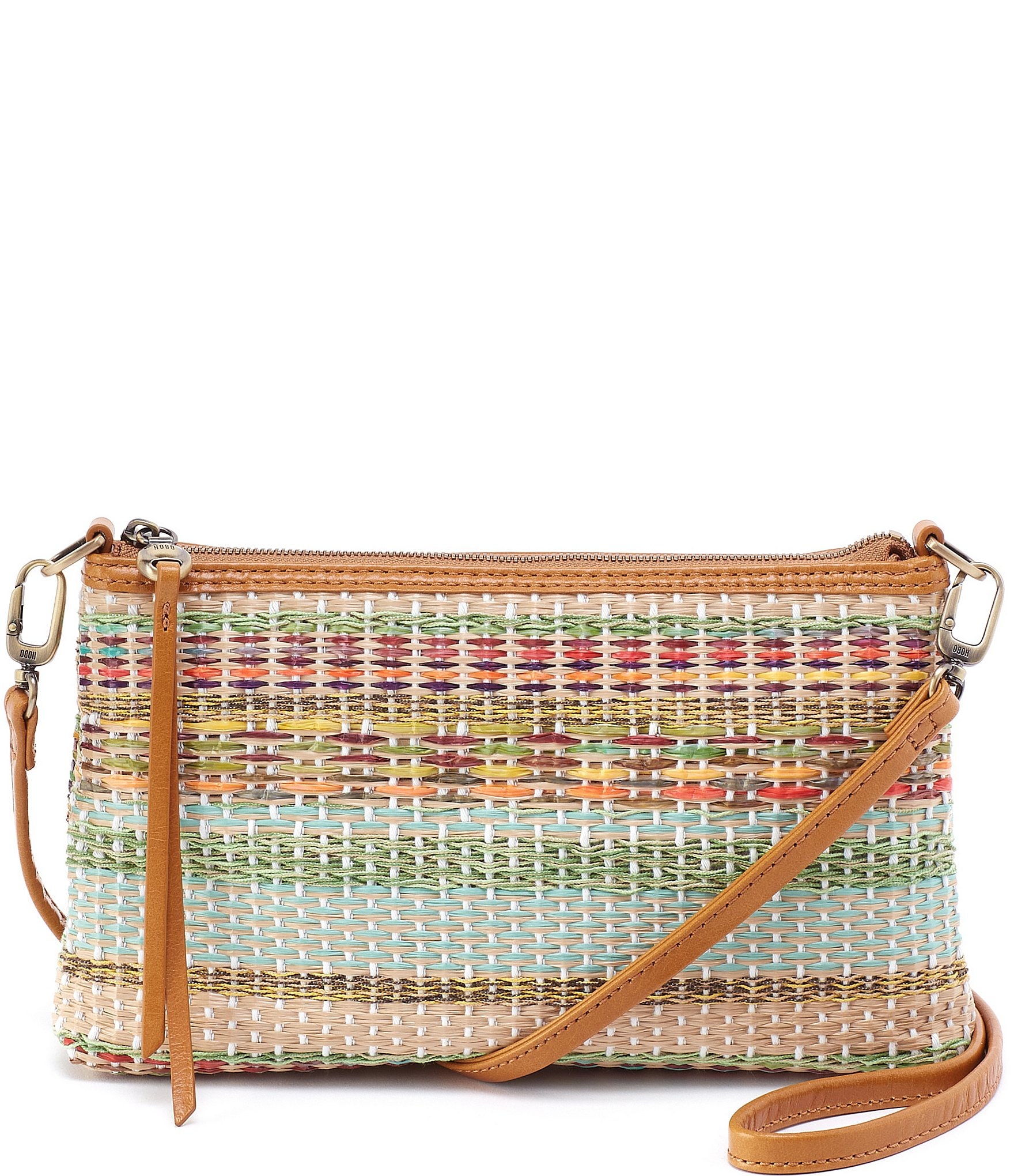 HOBO Darcy Straw Sea Dream Stripe Crossbody Bag | Dillard's