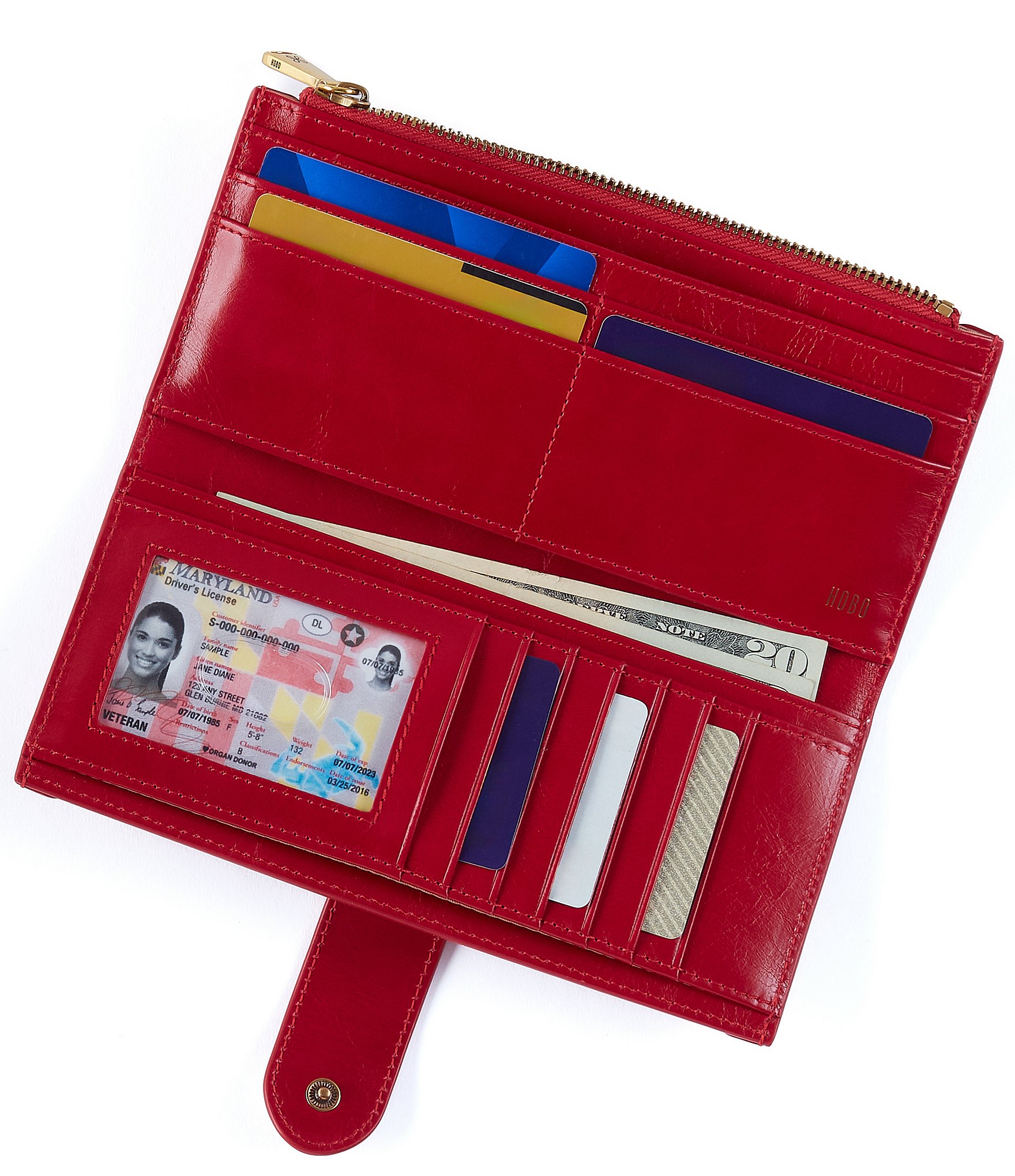 HOBO Dunn Leather Continental Wallet
