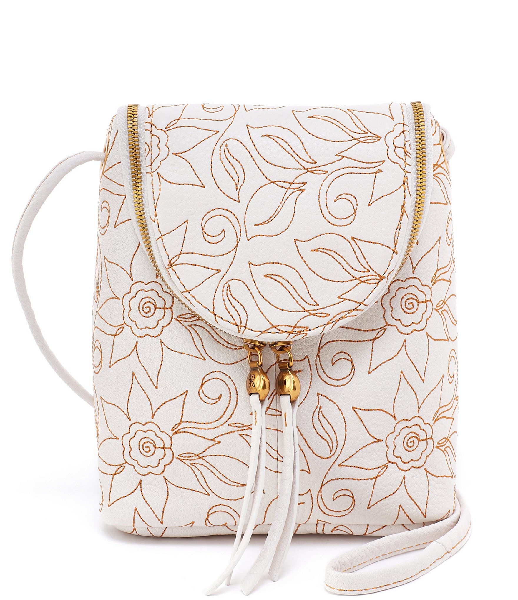 Floral Embroidery Crossbody Bag