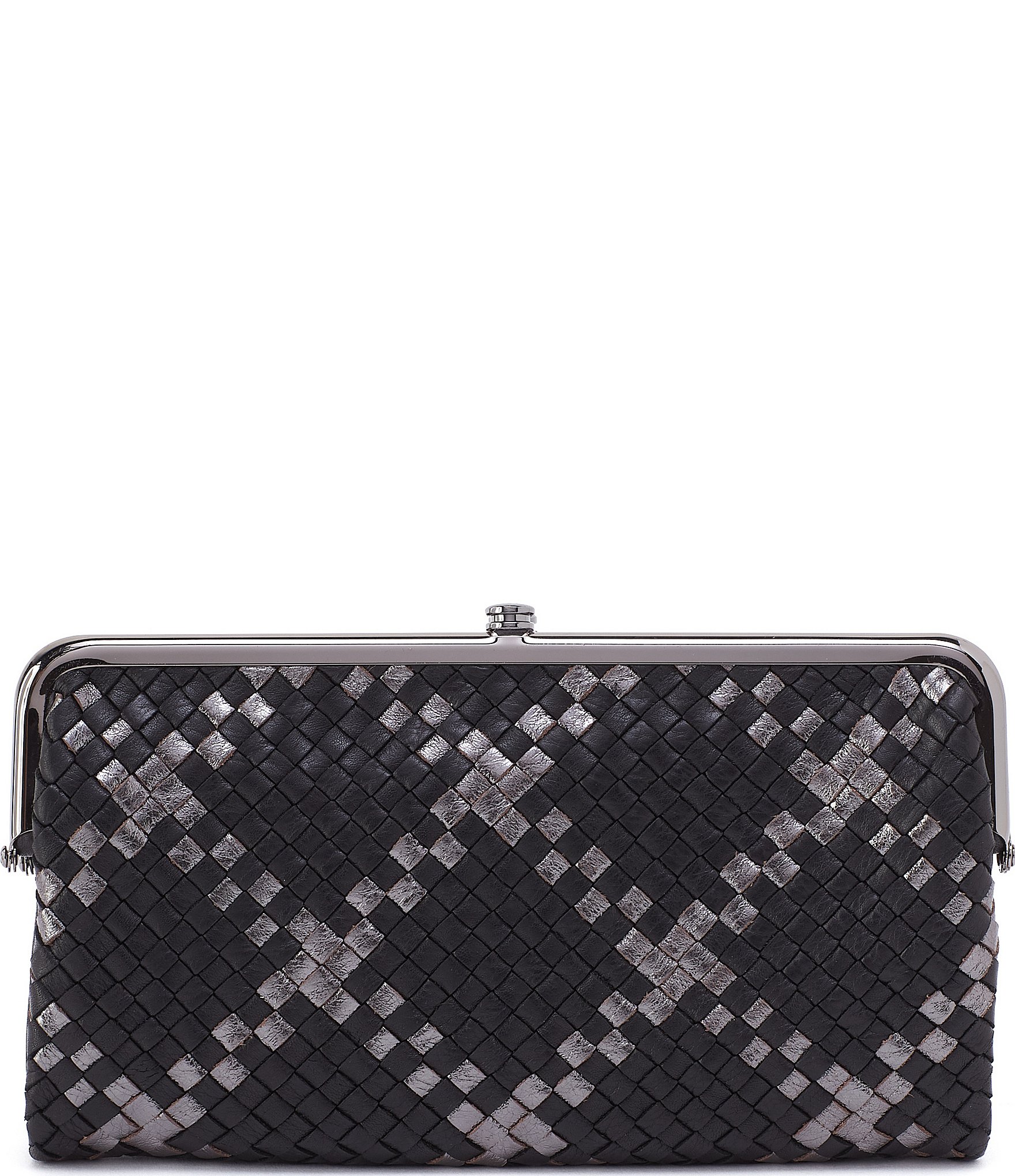 Lauren Clutch-Wallet in Metallic Leather