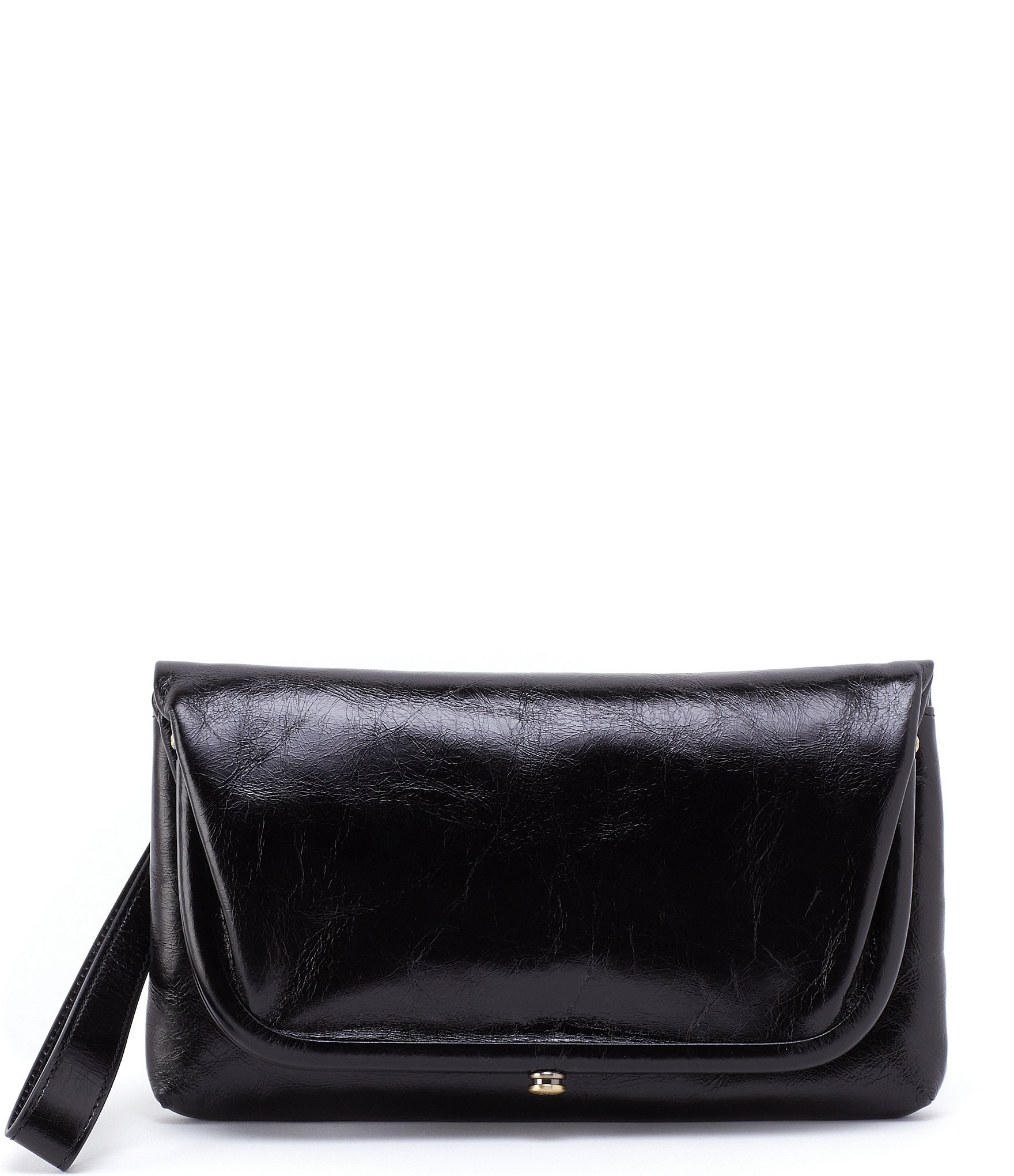 Vintage Dillards Black Leather Shoulder Bag Purse