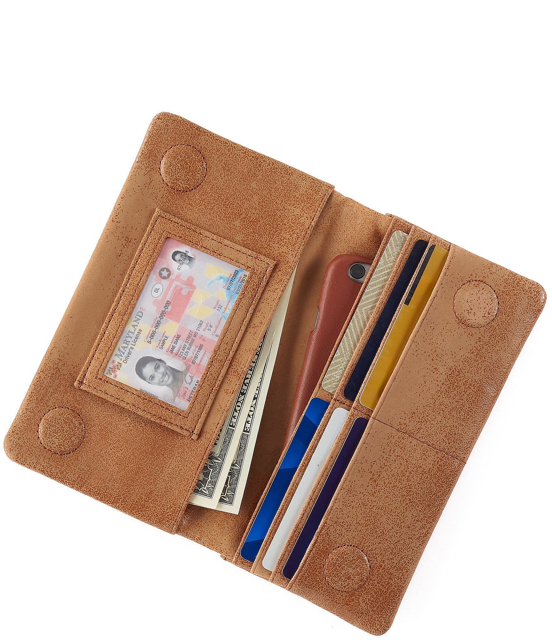 HOBO Gold Leaf Lumen Continental Wallet