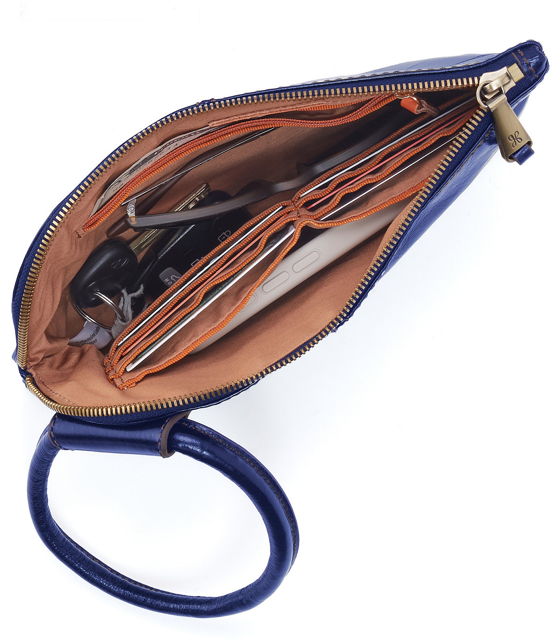 HOBO Sable Leather Ring-Handle Wristlet