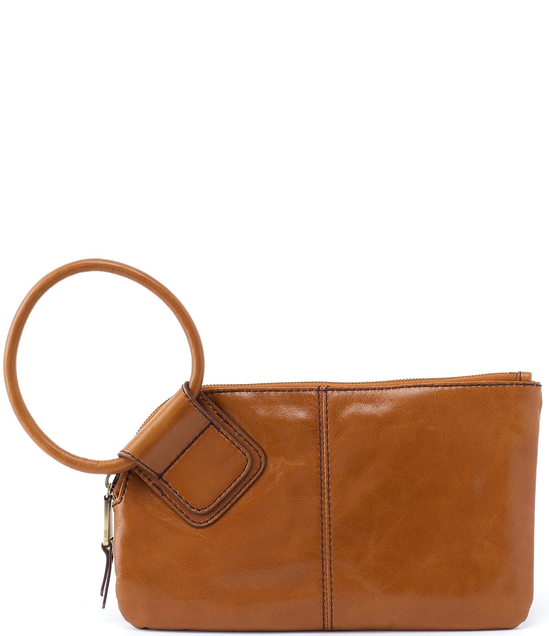 HOBO Sable Leather Ring-Handle Wristlet