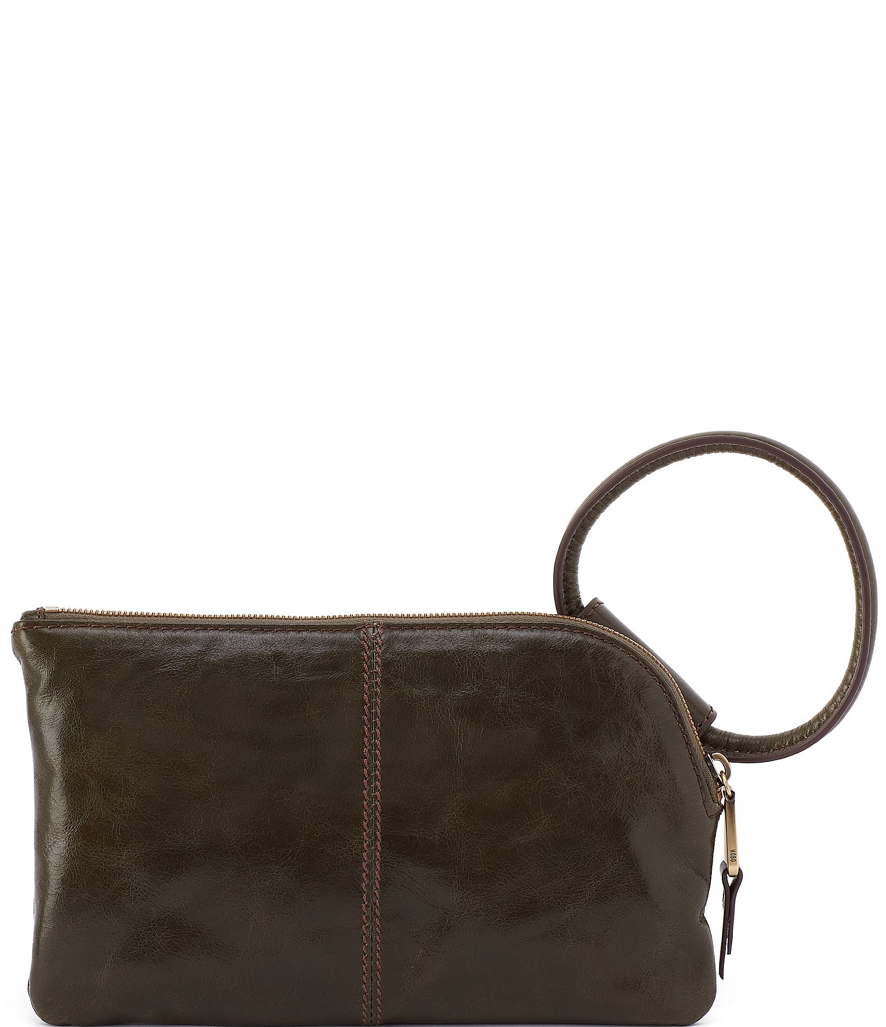 HOBO Sable Leather Ring-Handle Wristlet