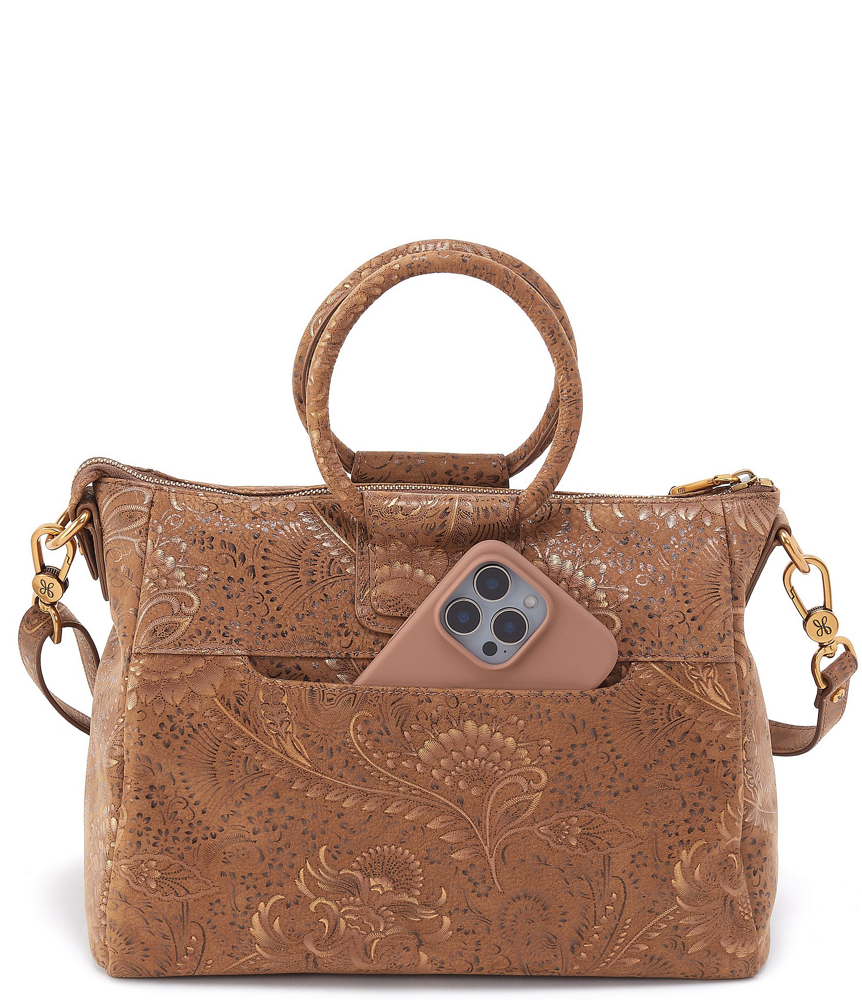 HOBO Sheila Medium Floral Satchel Bag