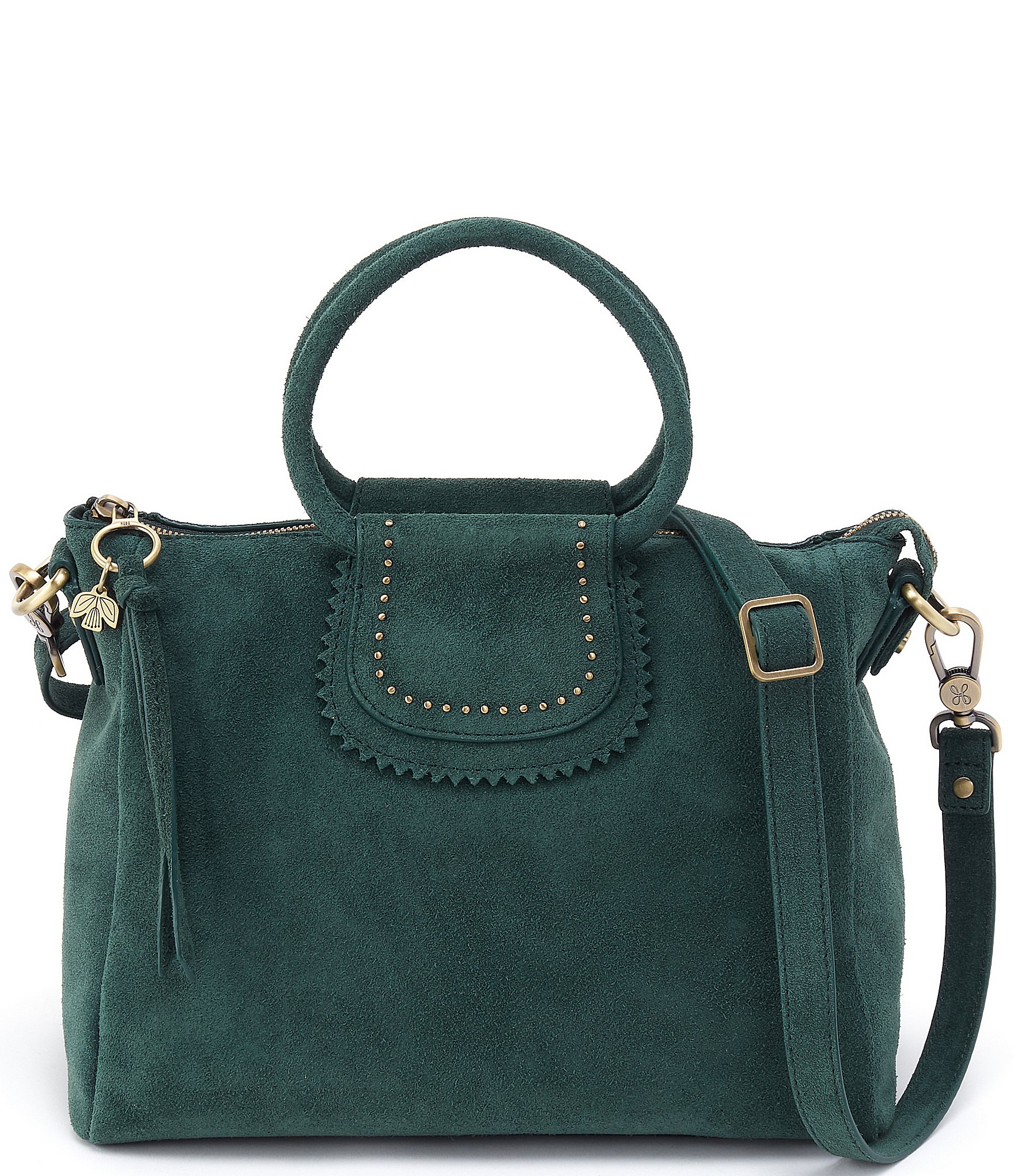 Hobo Sheila Medium Suede Satchel Crossbody Bag