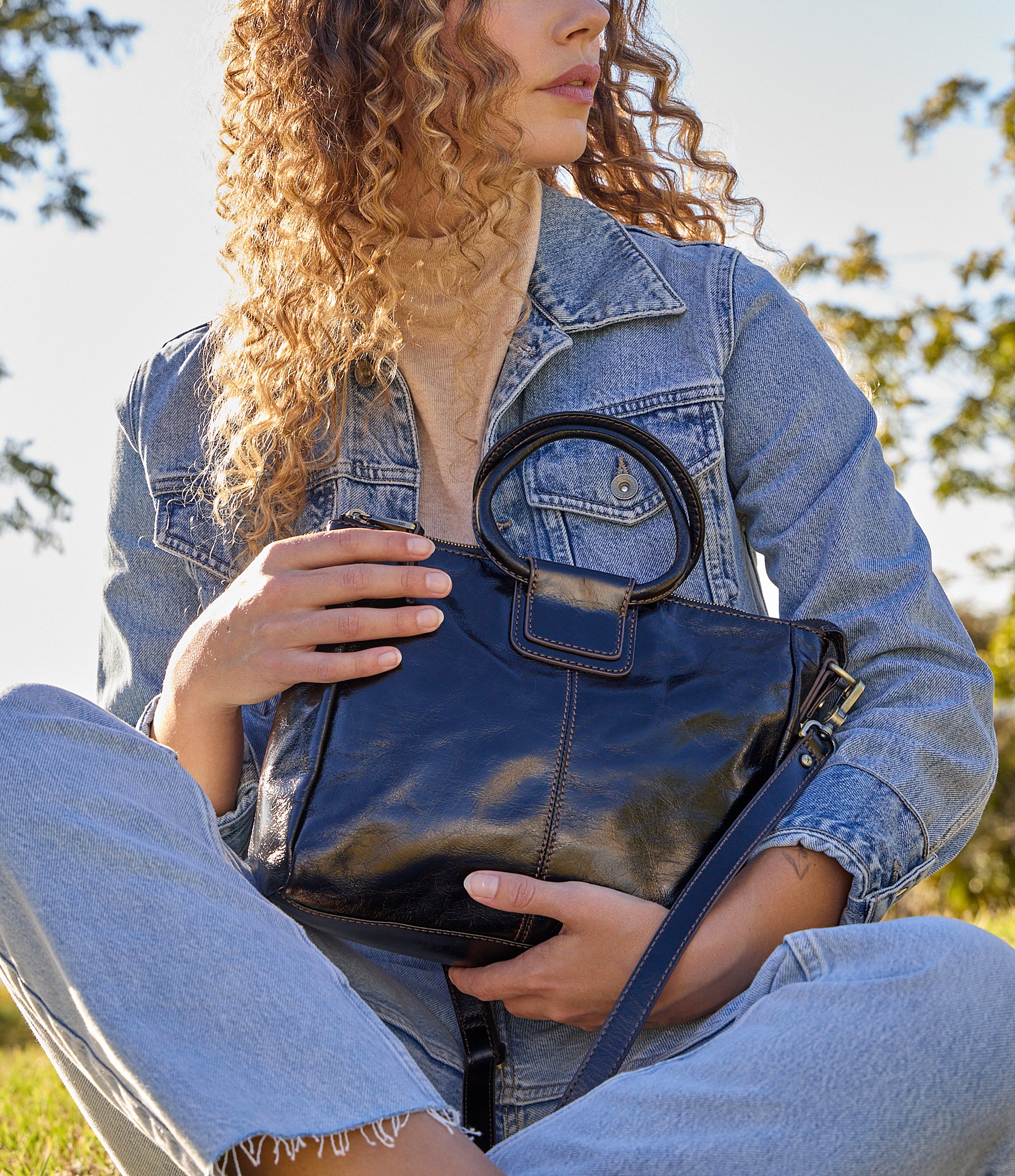 HOBO Vintage Hide Collection Sheila Medium Satchel Bag