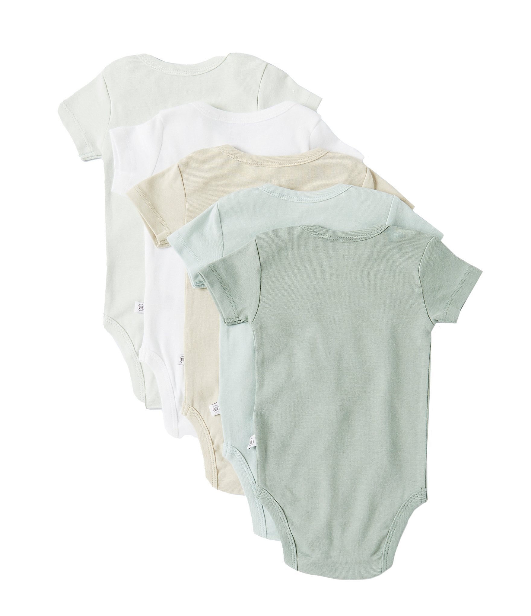 Honest Baby Clothing Baby Boys Newborn-12 Months Short Sleeve Organic Cotton Bodysuit 5-Pack