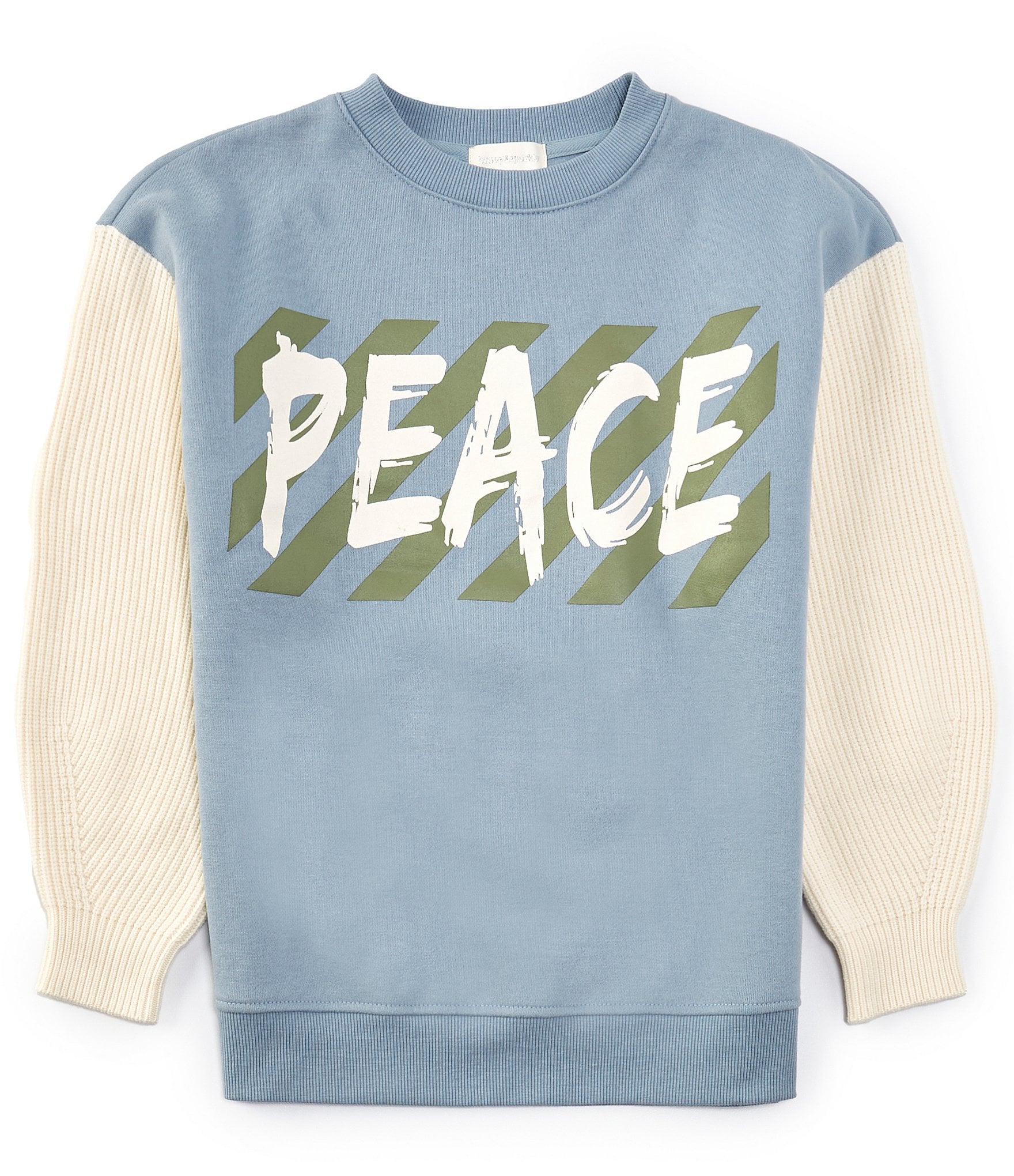 Maxx - Bubblegum - Pink hoodie with peace now print - Molo