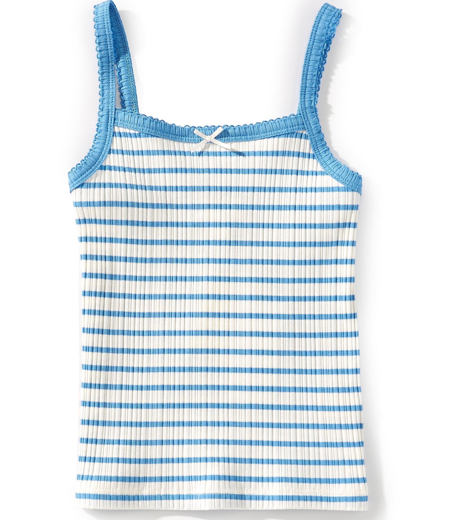 Honey & Sparkle Big Girls 7-16 Stripe Ribbed Cami Tank Top Honey & Sparkle Big Girls 7-16 Stripe Ribbed Cami Tank Top
