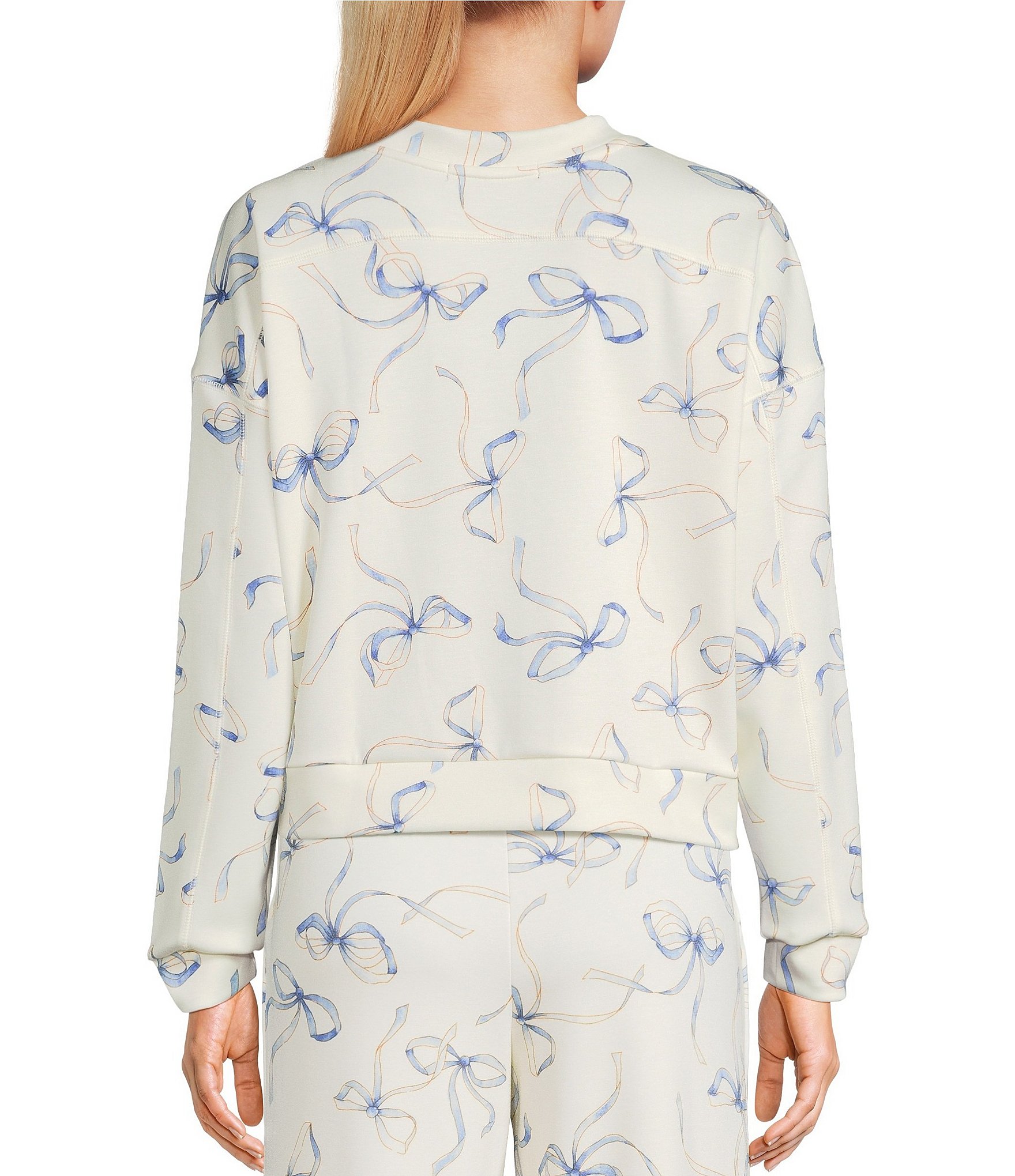 Honey & Sparkle Bow Printed Coordinating Sweatshirt