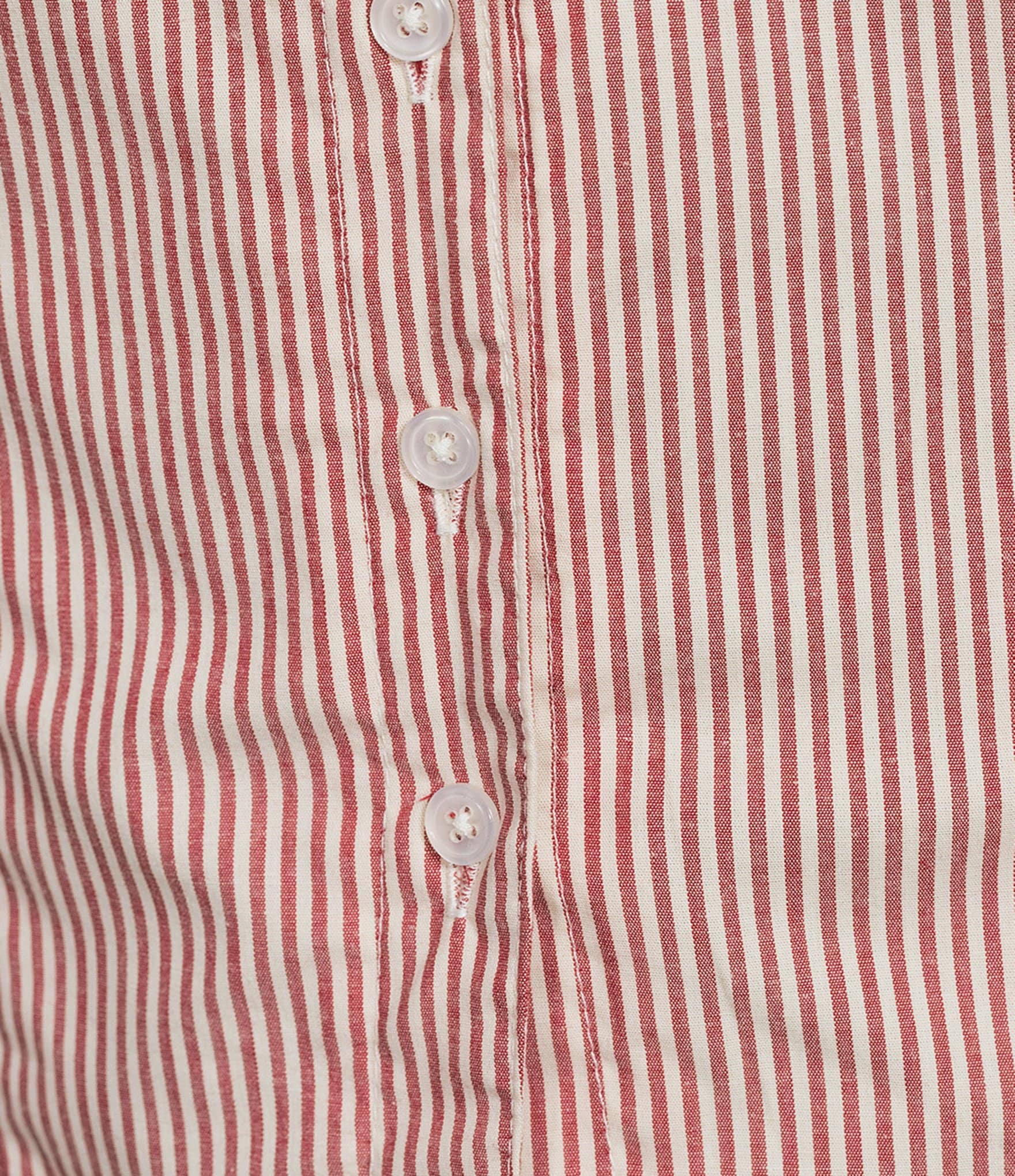 Honey & Sparkle Striped Short Puff Sleeve Point Collared Button Front Top