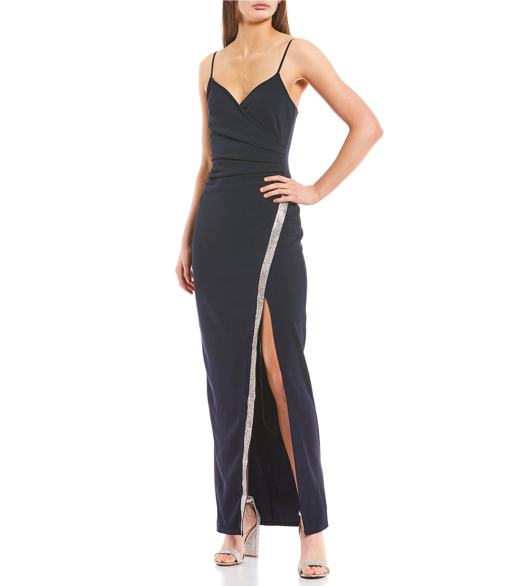 Long Spaghetti Strap Slim Waist Dress – sublifashion