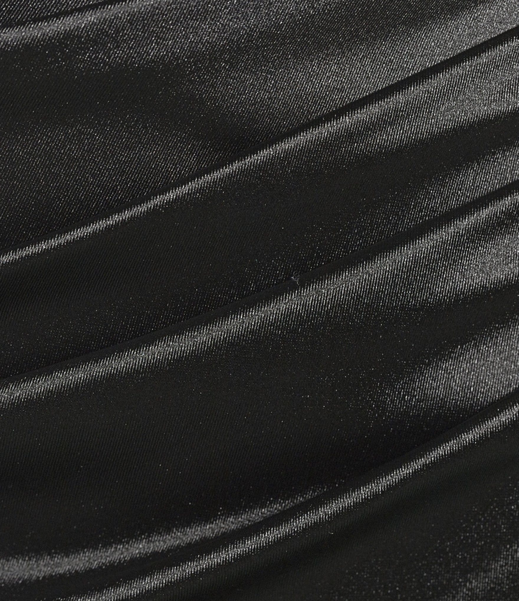 Honey and Rosie Strapless Twist Front Illusion Corseted Side Slit Dress