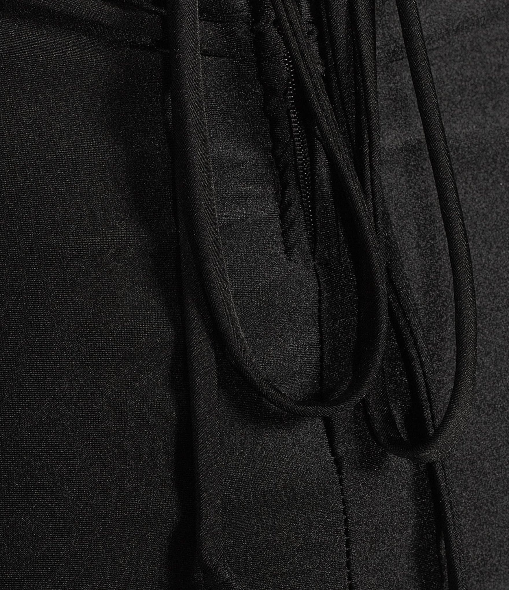 Honey and Rosie V-Neck Shirred Lace Up Tie Back Mermaid Gown