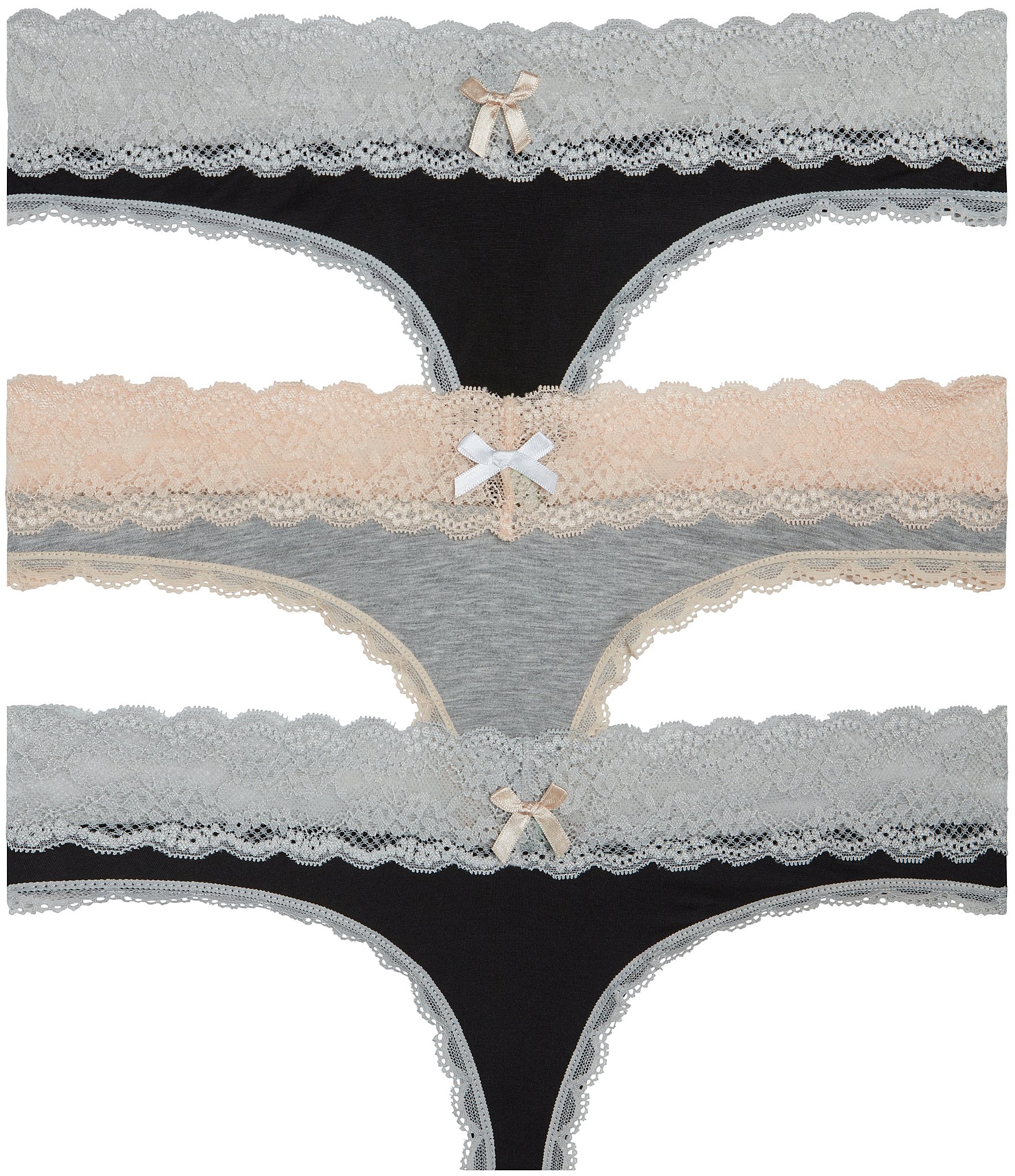 Honeydew Intimates Bailey Thong Panty, 3 Pack