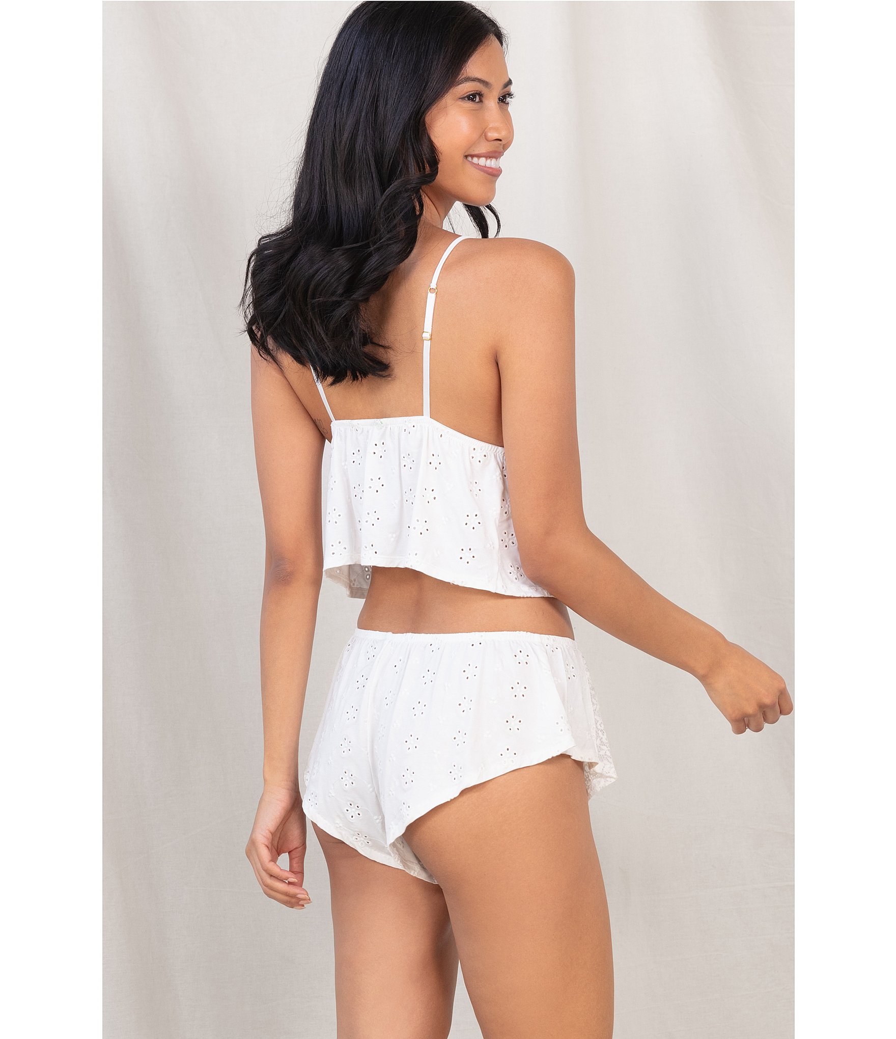 Honeydew Intimates Charli Jersey Eyelet Lace Cheeky Short