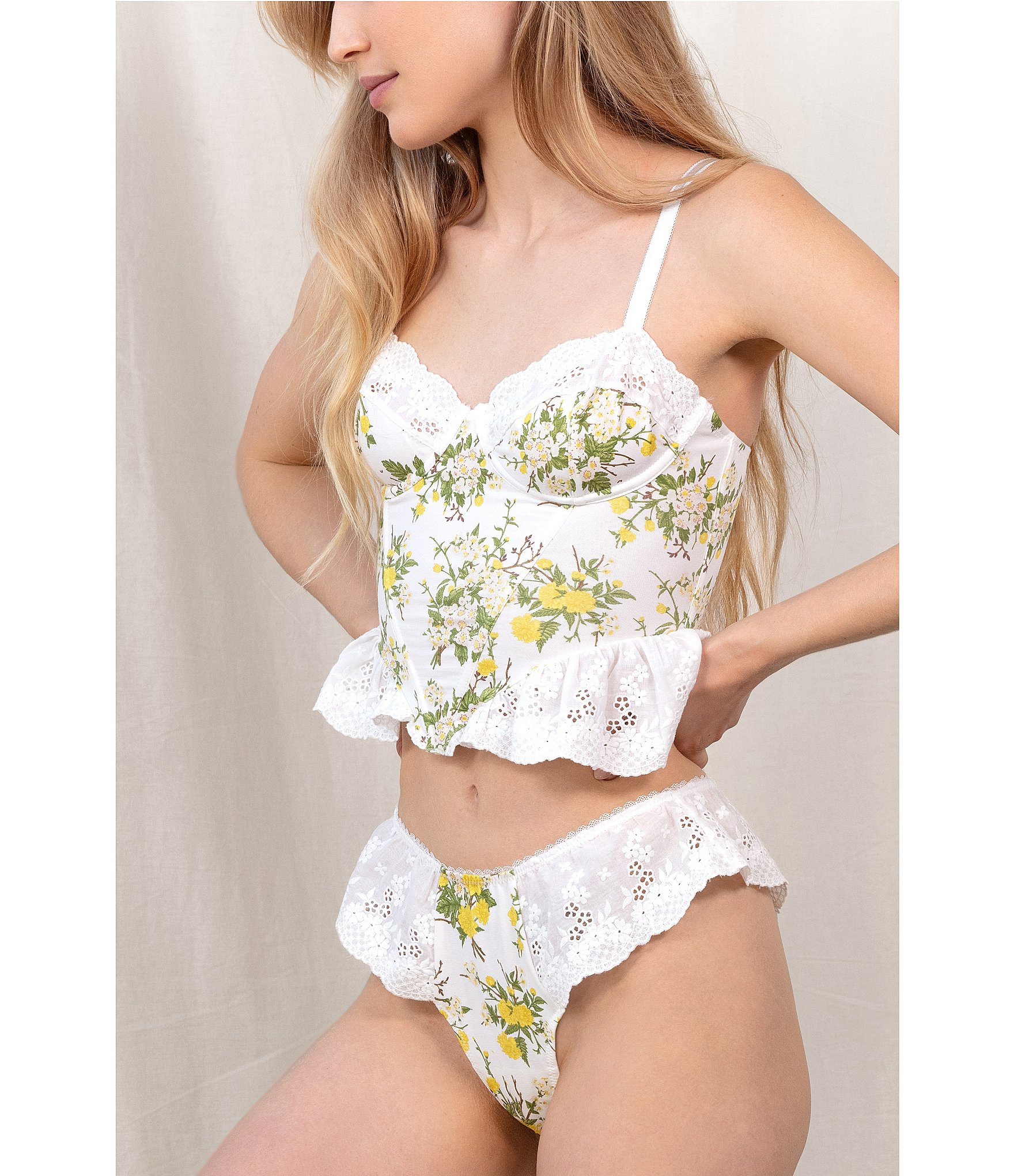 Honeydew Intimates Clementine Floral Print Bustier