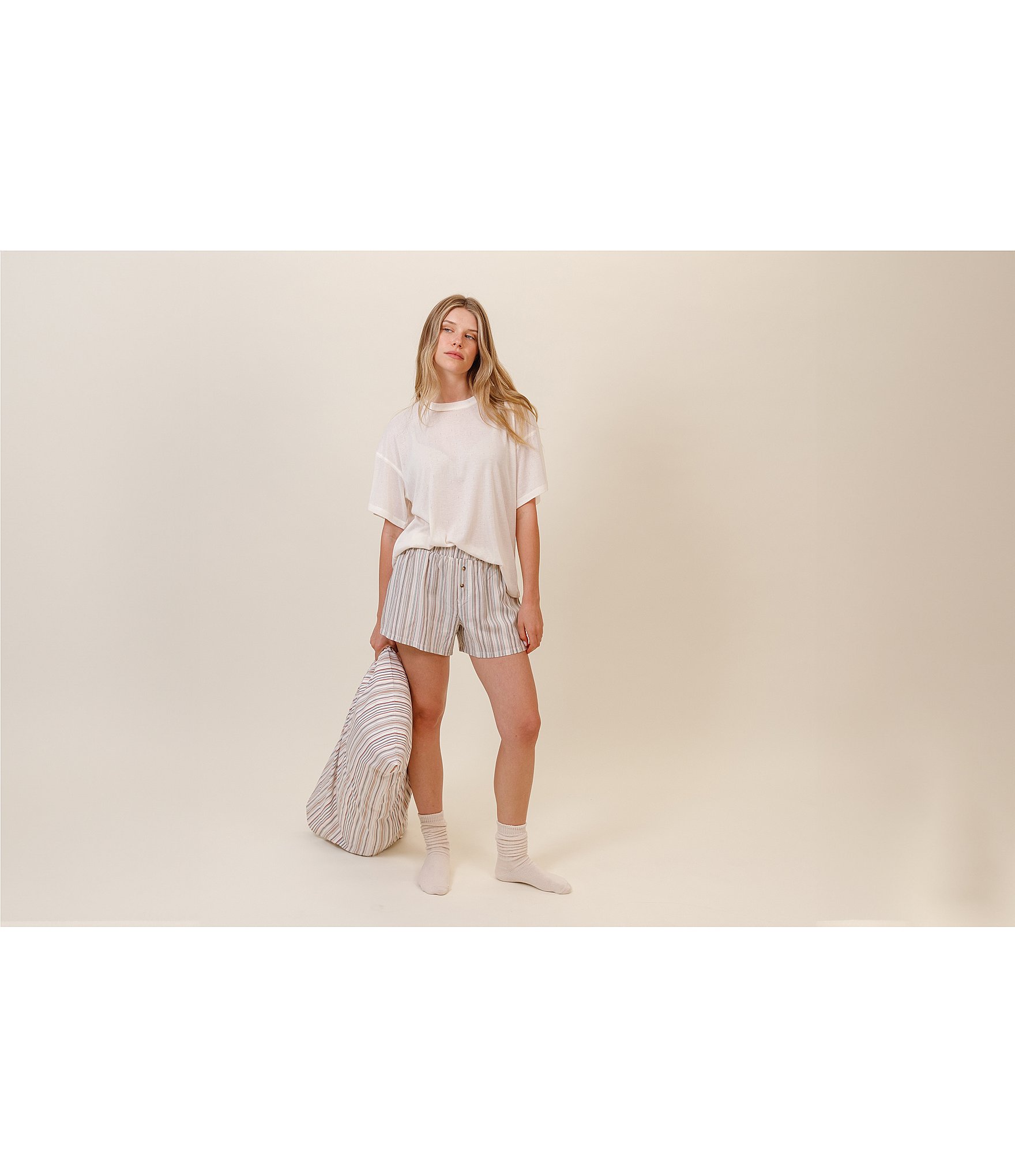 Honeydew Intimates Hangout Pointelle Solid Sleep Top