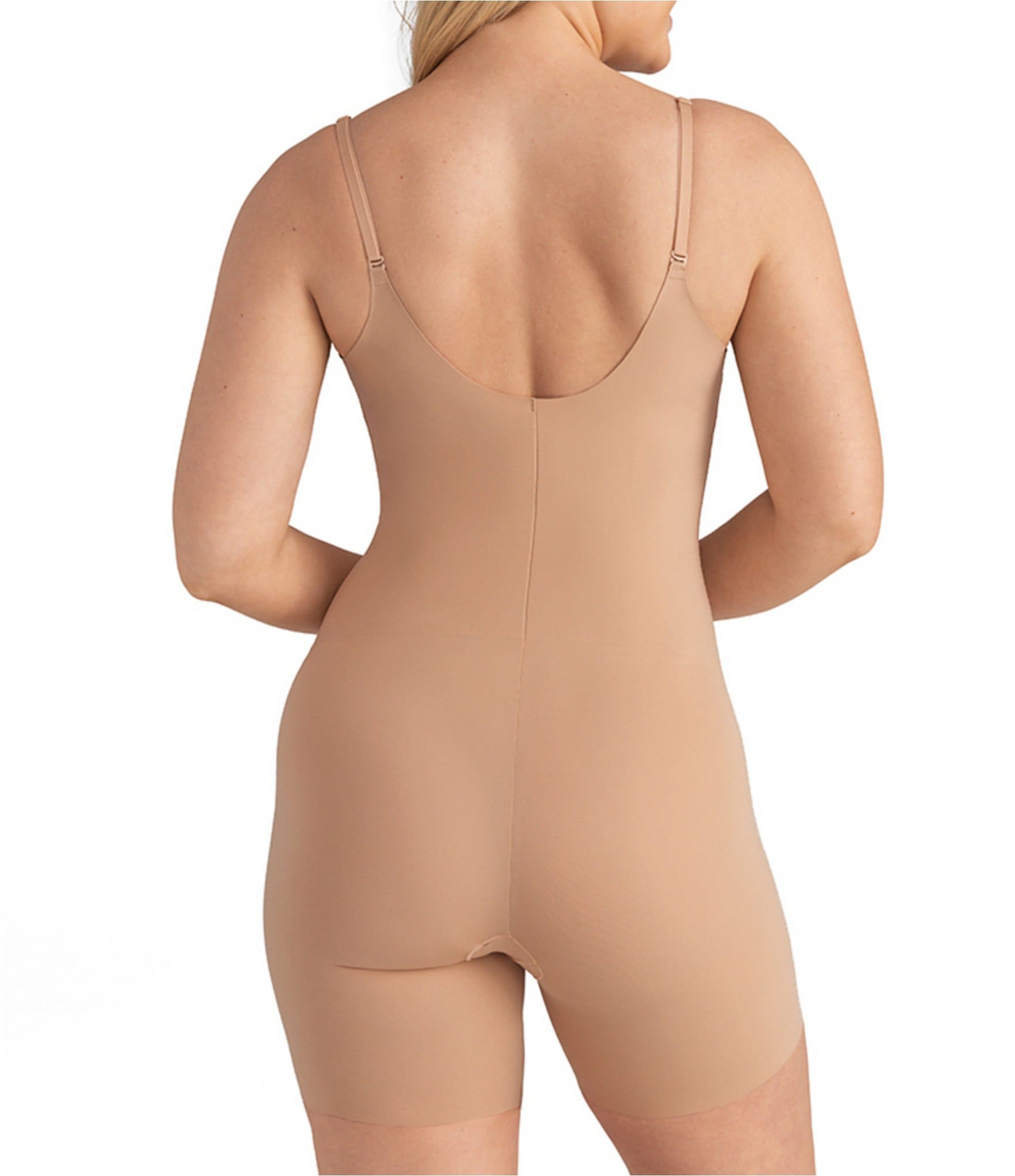 Honeylove Open-Bust Mid-Thigh Bodysuit