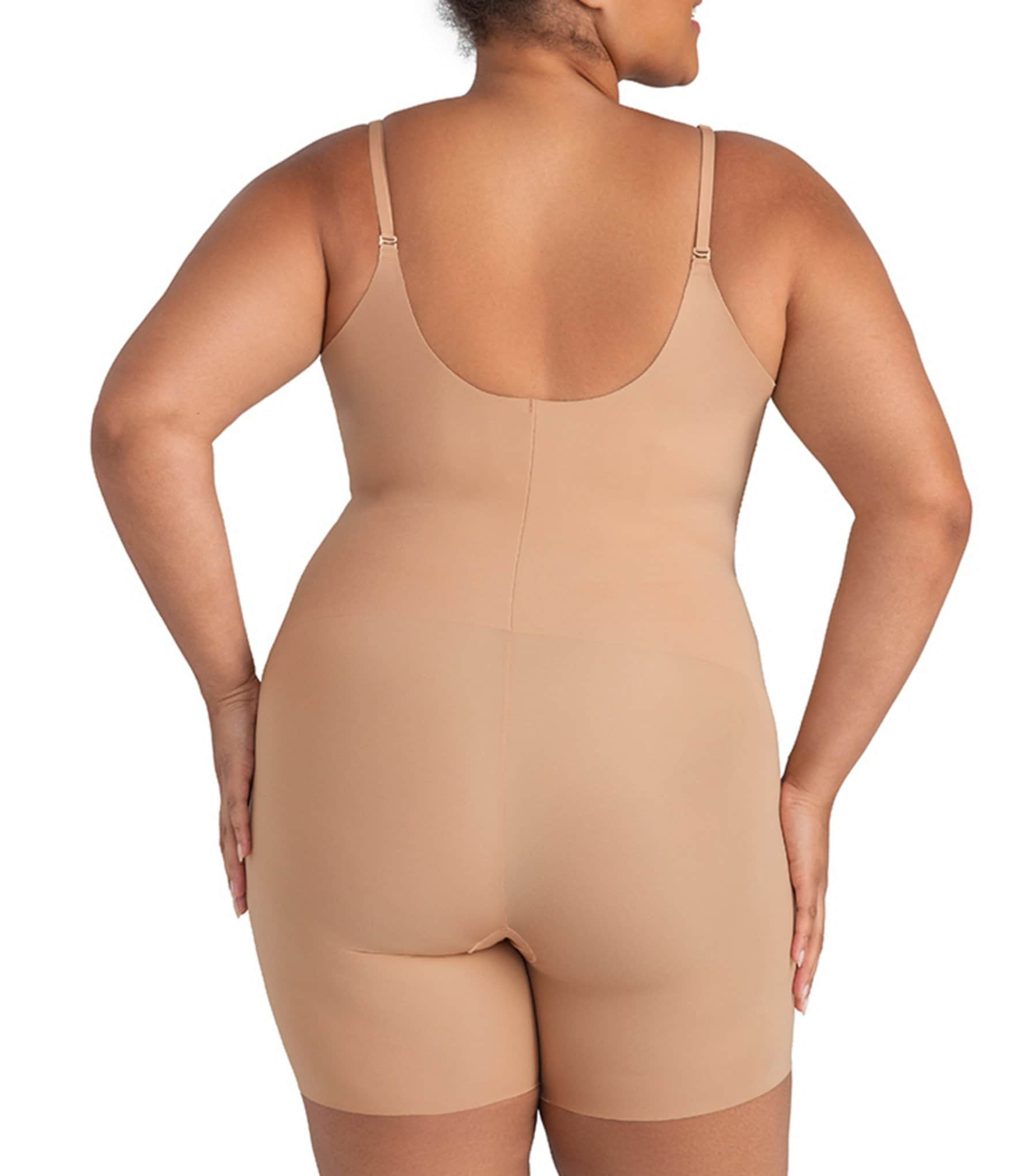 Honeylove Open-Bust Mid-Thigh Bodysuit