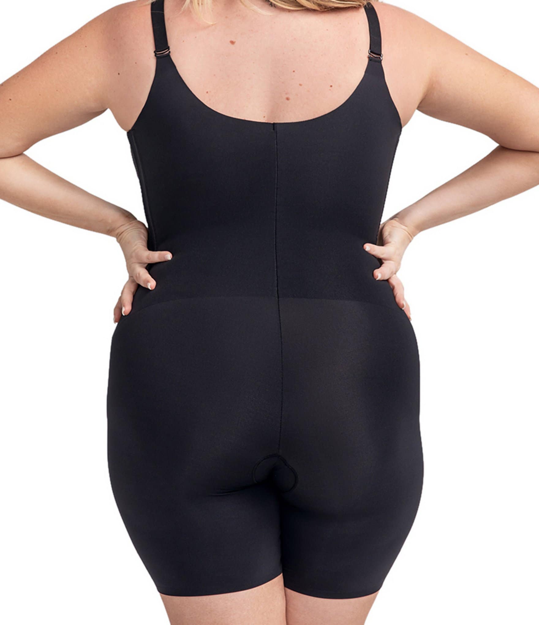 Honeylove Plus Size Mid-Thigh Bodysuit