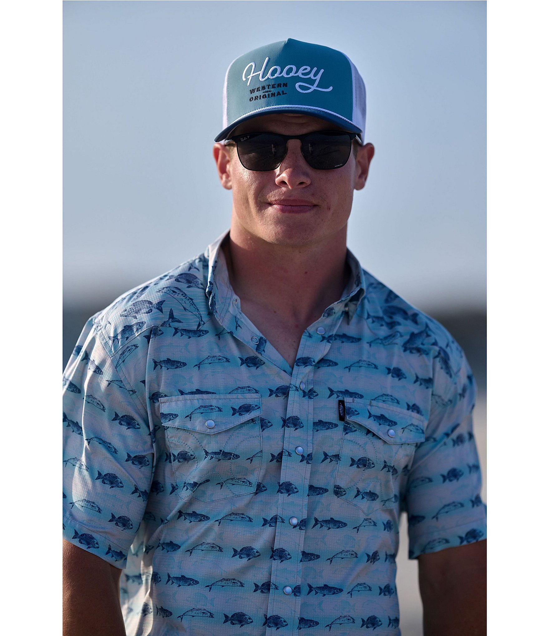 Hooey Short Sleeve Traditional Western Pearl Snap Shirt