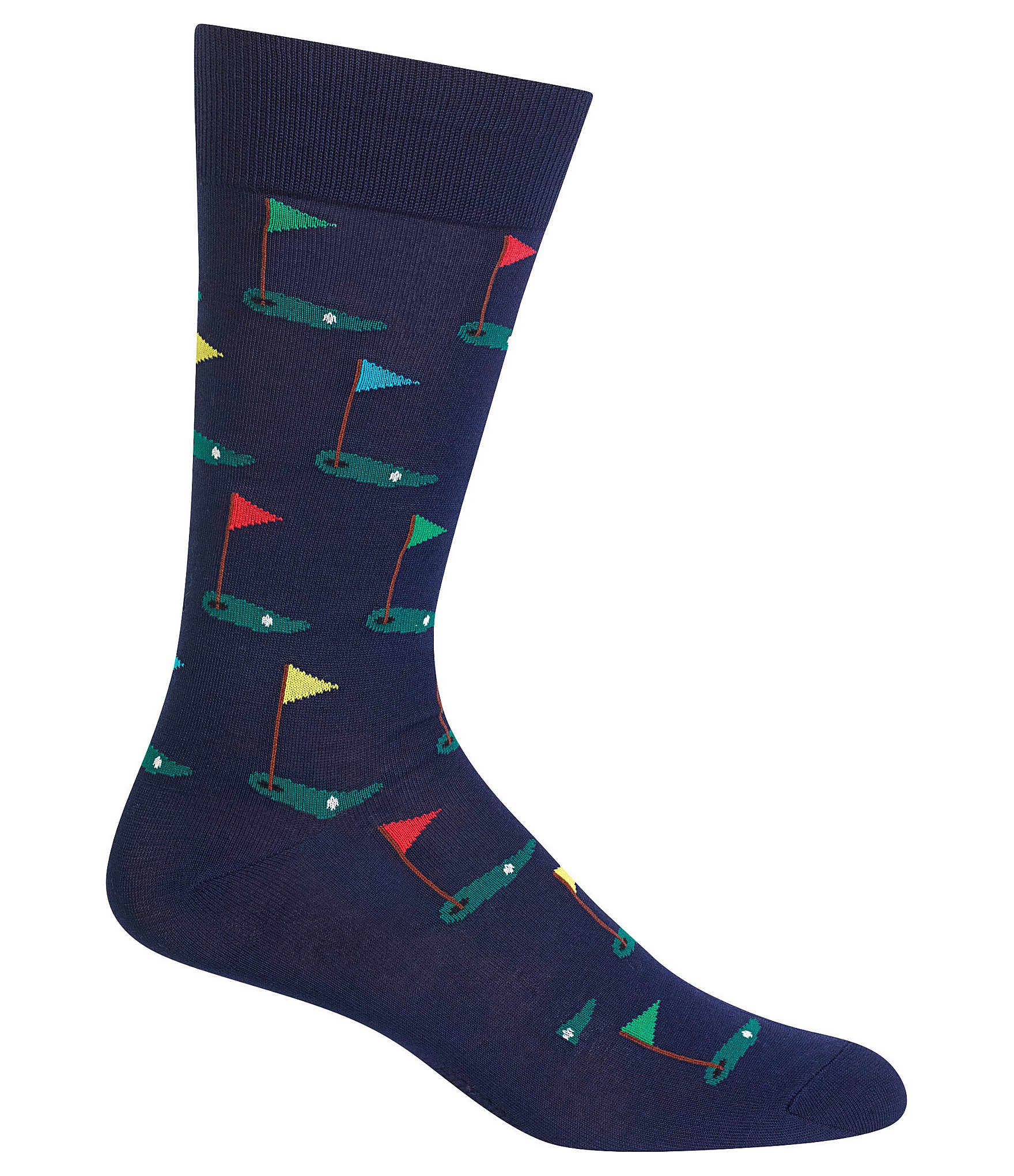 Hot Sox Novelty Golf Crew Socks