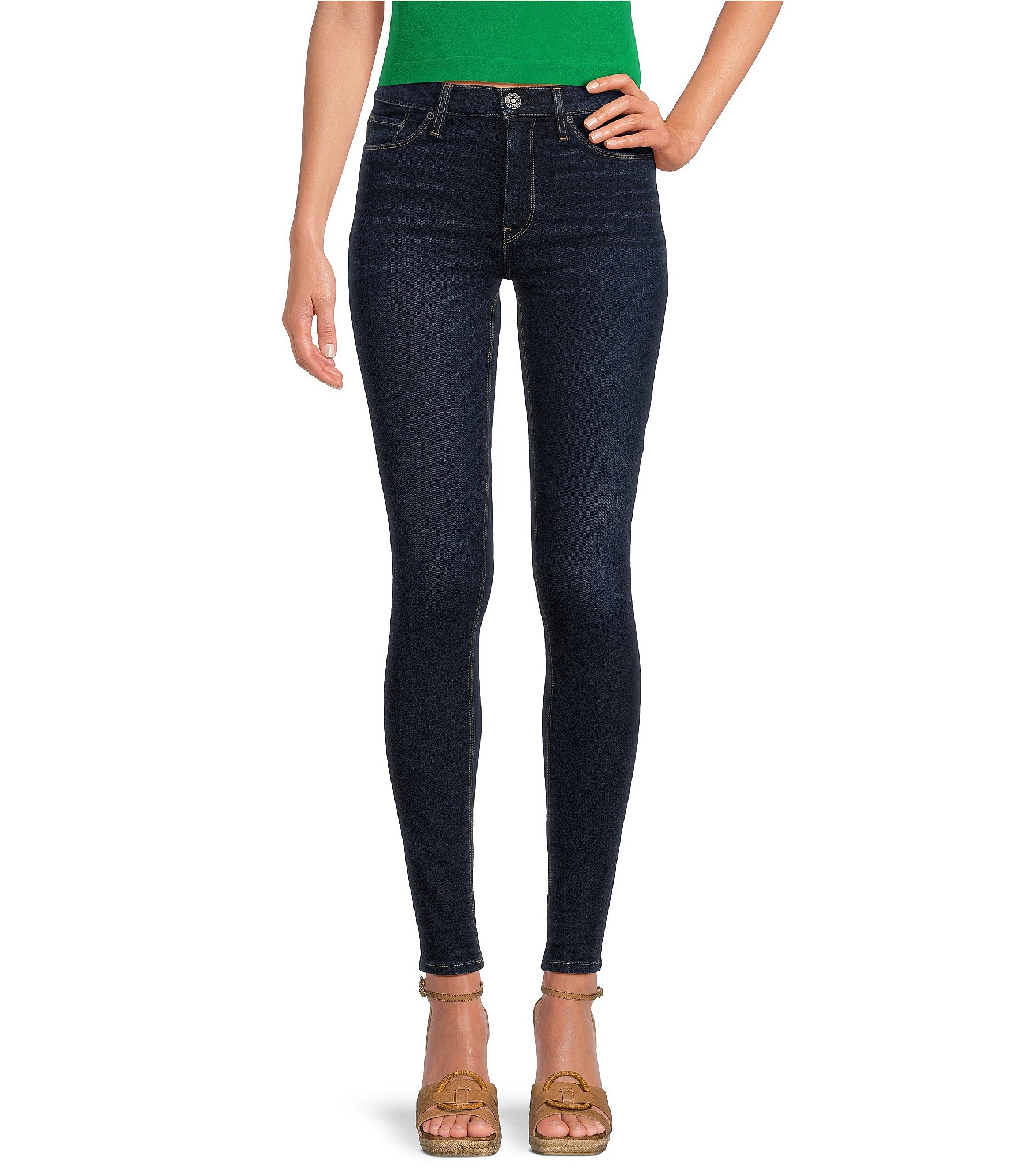 Hudson Jeans Barbara High Rise Super Skinny Jeans | Dillard's
