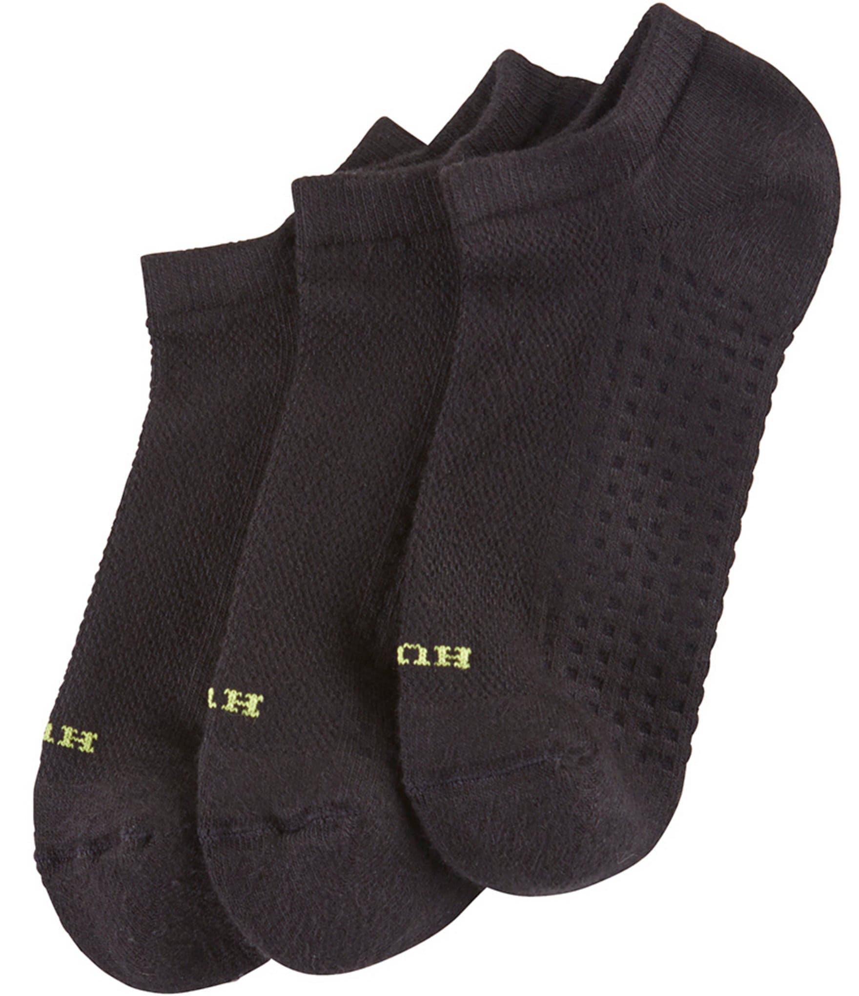 HUE Air Cushion Sport Mesh Top No Show Socks 3 Pack Dillard s