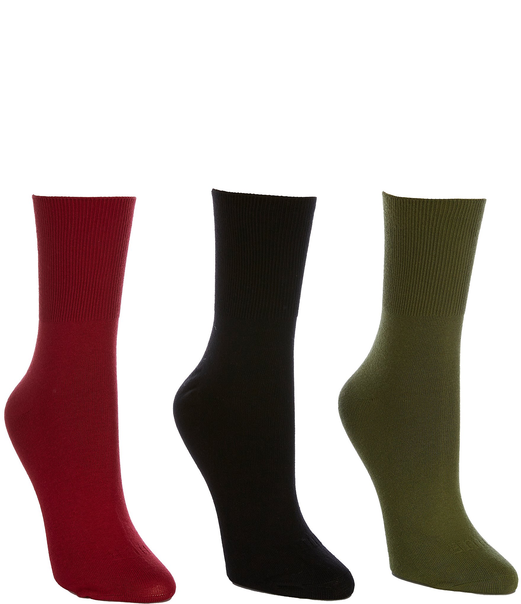 HUE Bobby 3pk Crew Sock