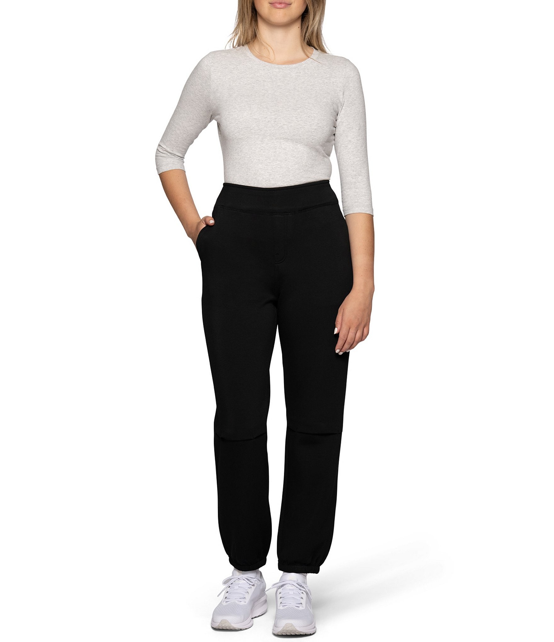 HUE Jet Set Jersey High Rise Joggers