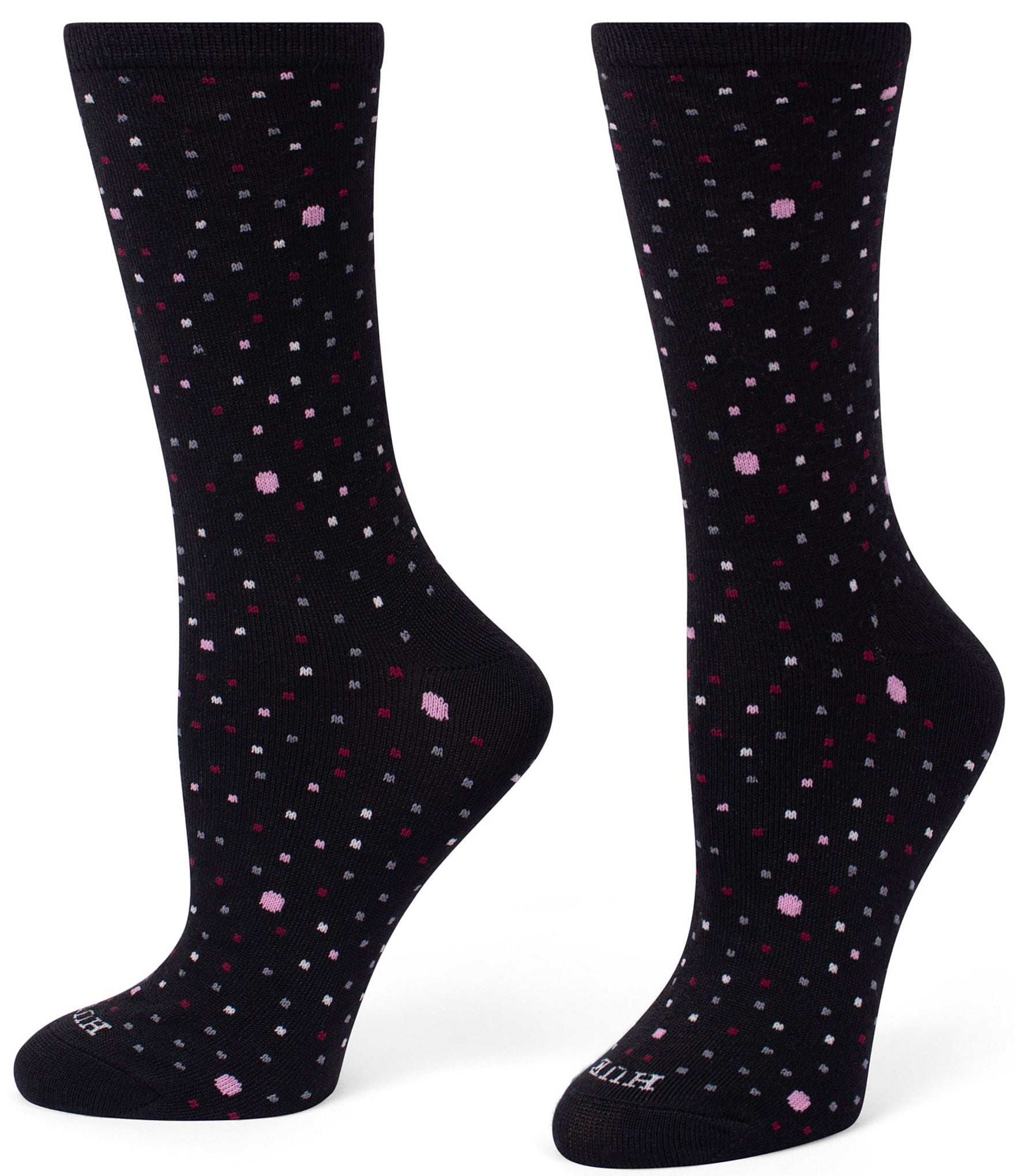 HUE Polka Dot Crew Socks, 3 Pack