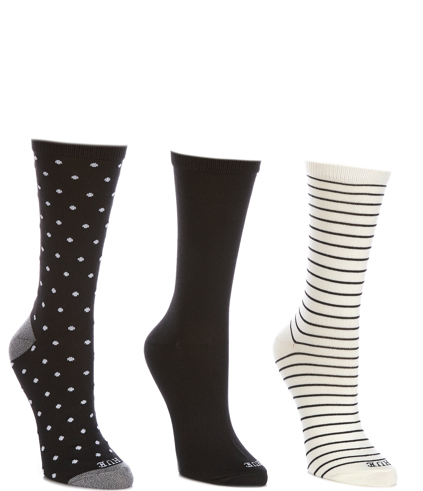 Super Stripes Knee Socks Black/White