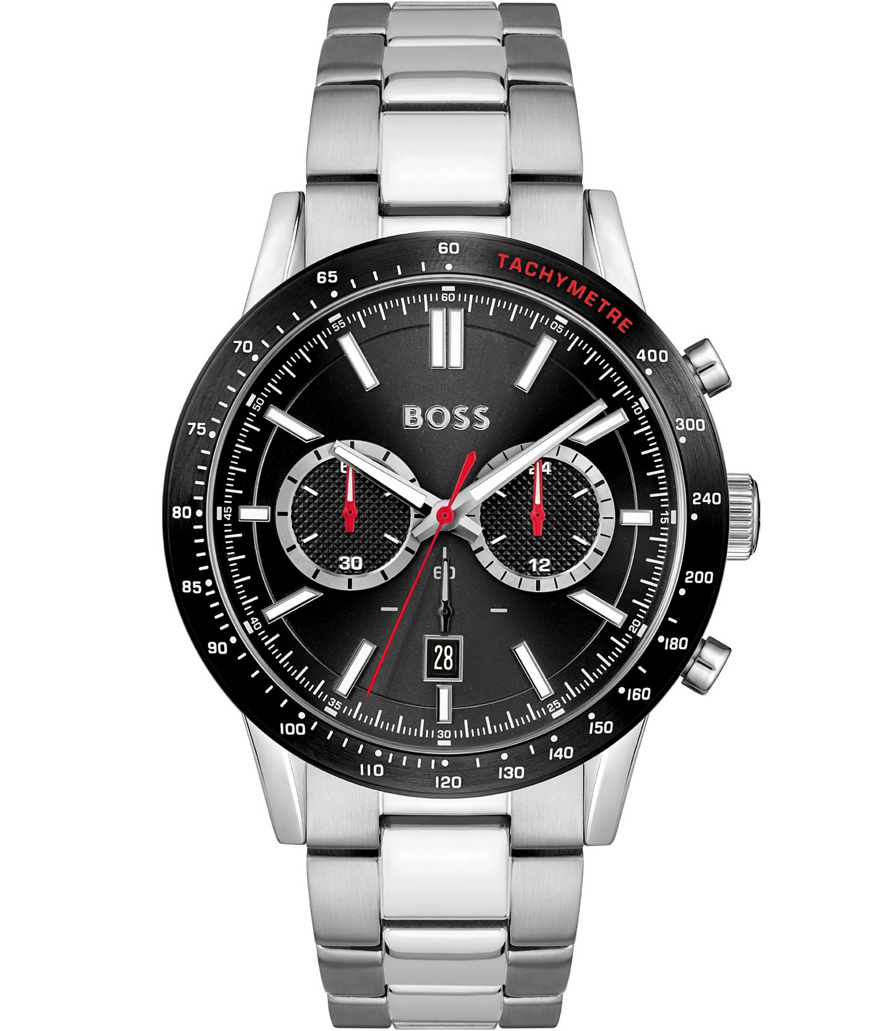 Hugo Boss Men S Allure Black Dial Stainless Steel Bracelet Watch