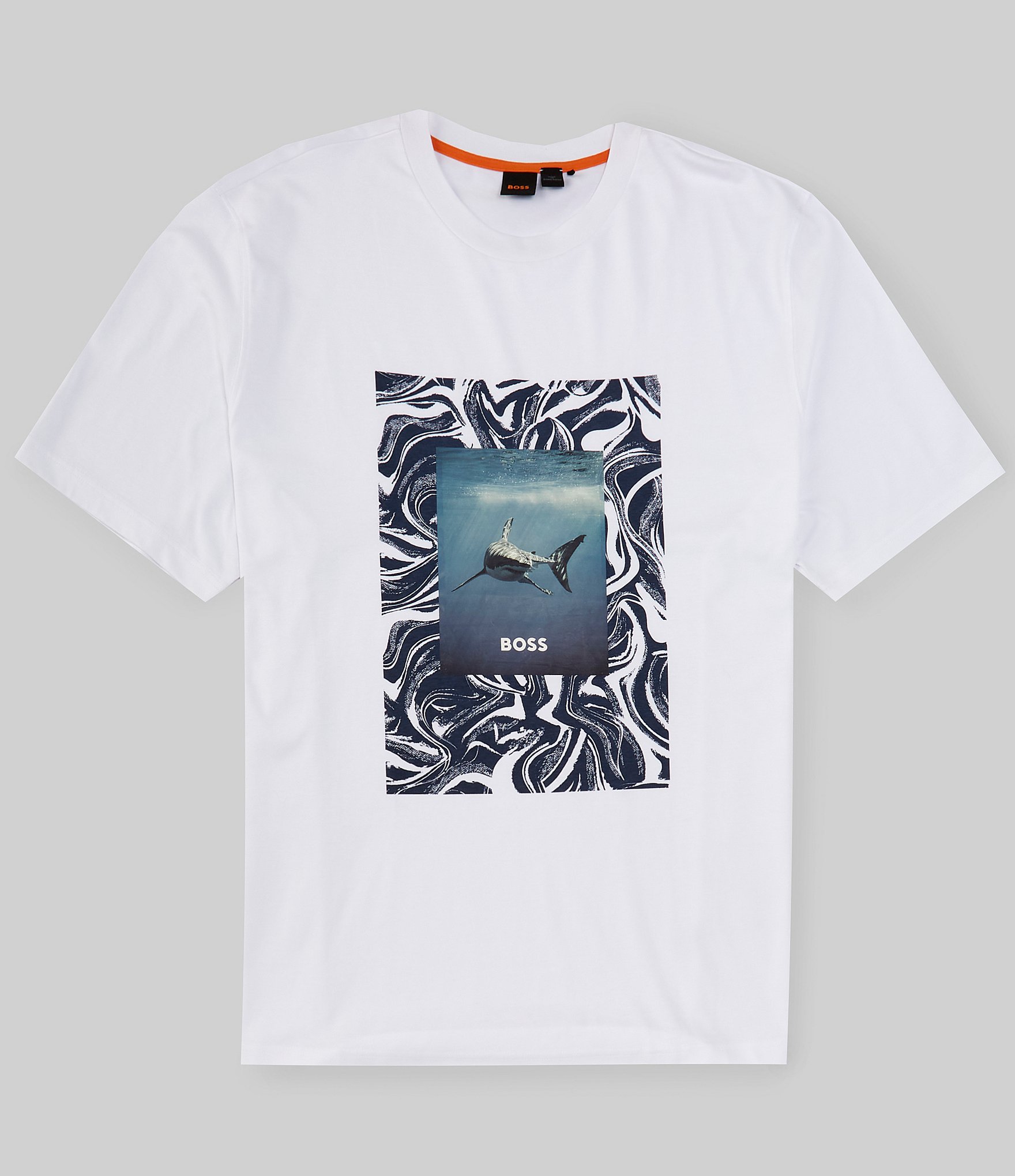 Hugo Boss Big & Tall Short Sleeve Tucan Shark Graphic T-Shirt