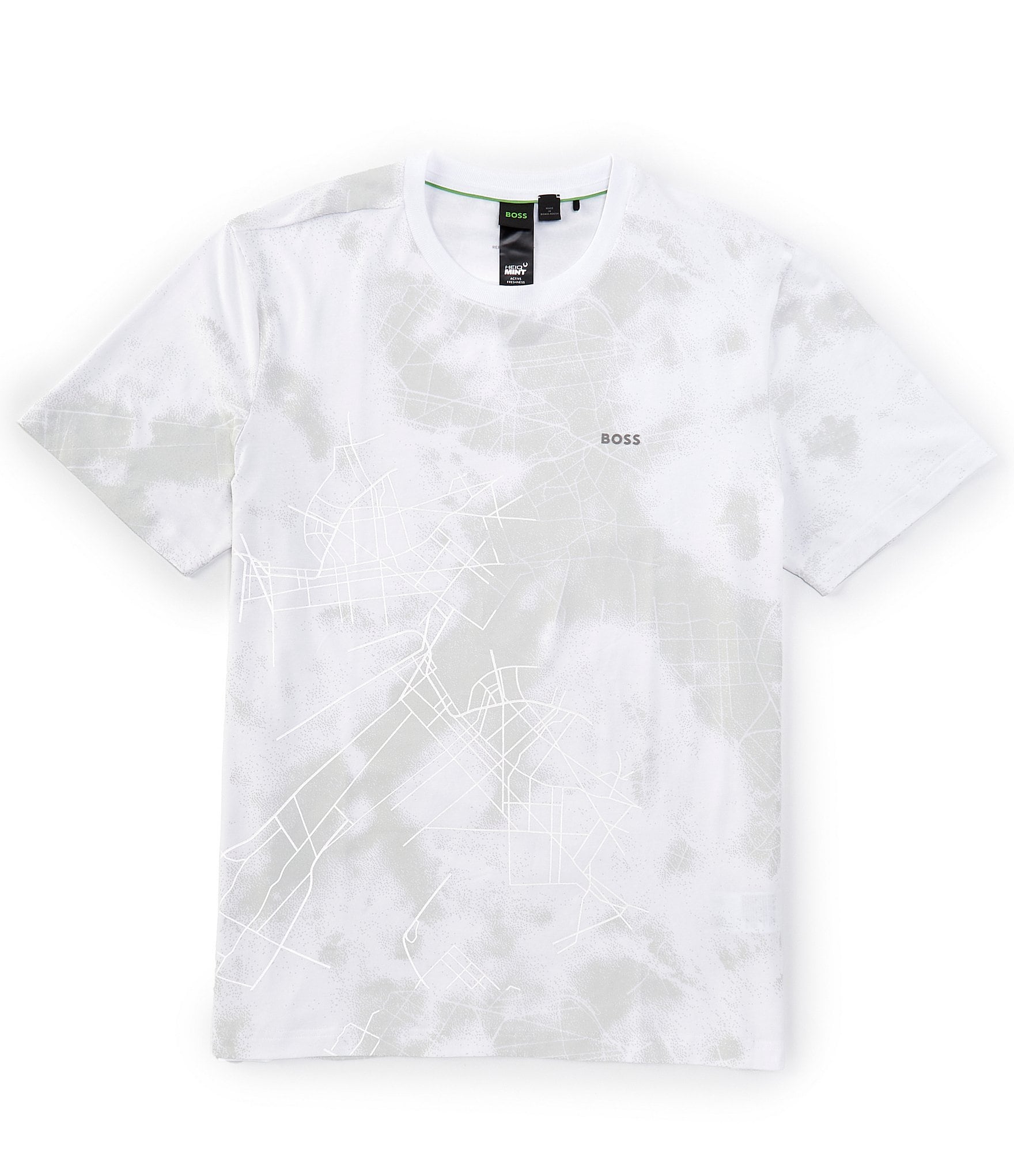 Hugo Boss BOSS Reflective Print Short Sleeve T-Shirt | Dillard's