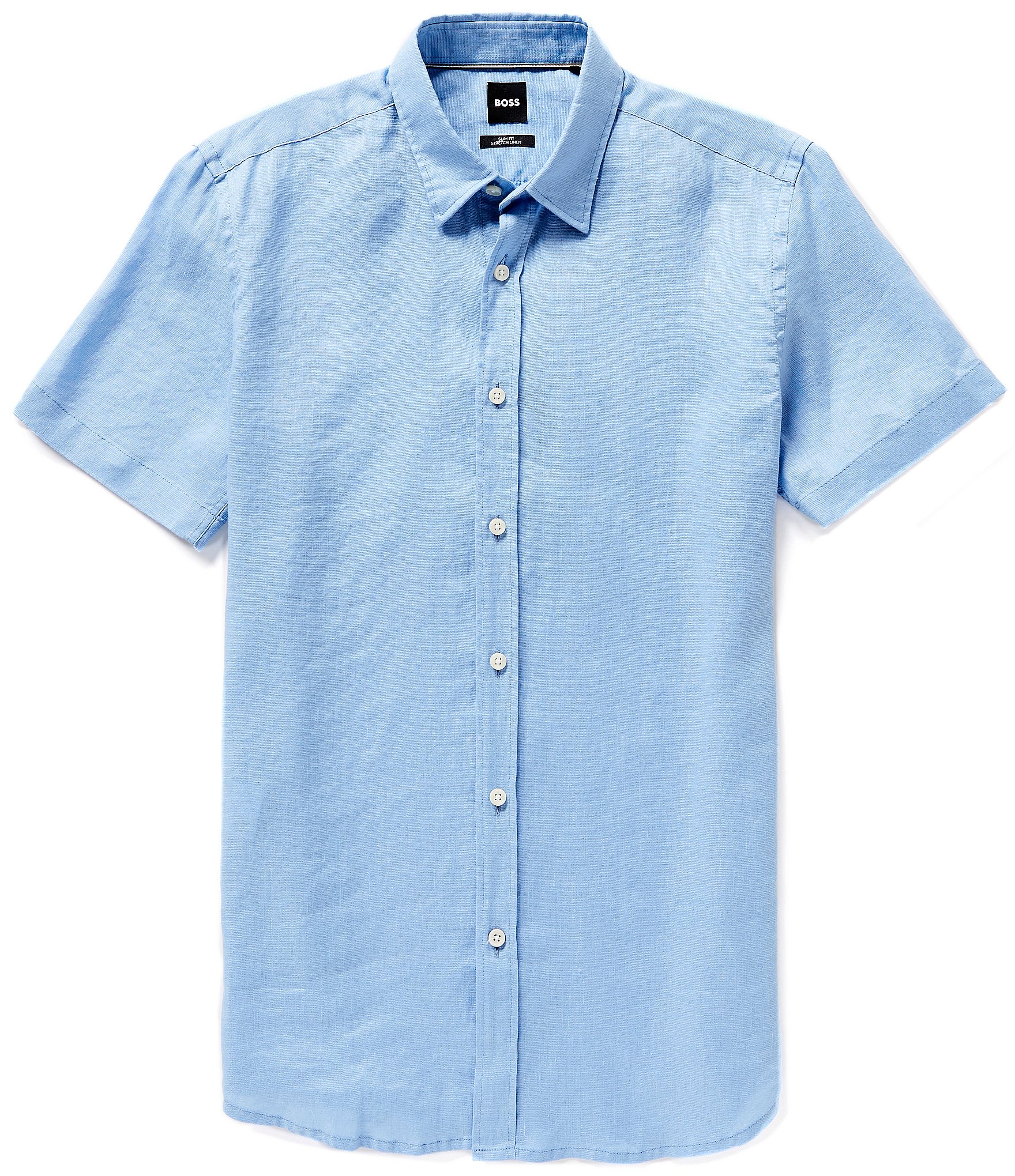Hugo Boss BOSS Slim Fit Stretch Ross Short Sleeve Woven Shirt | Dillard's