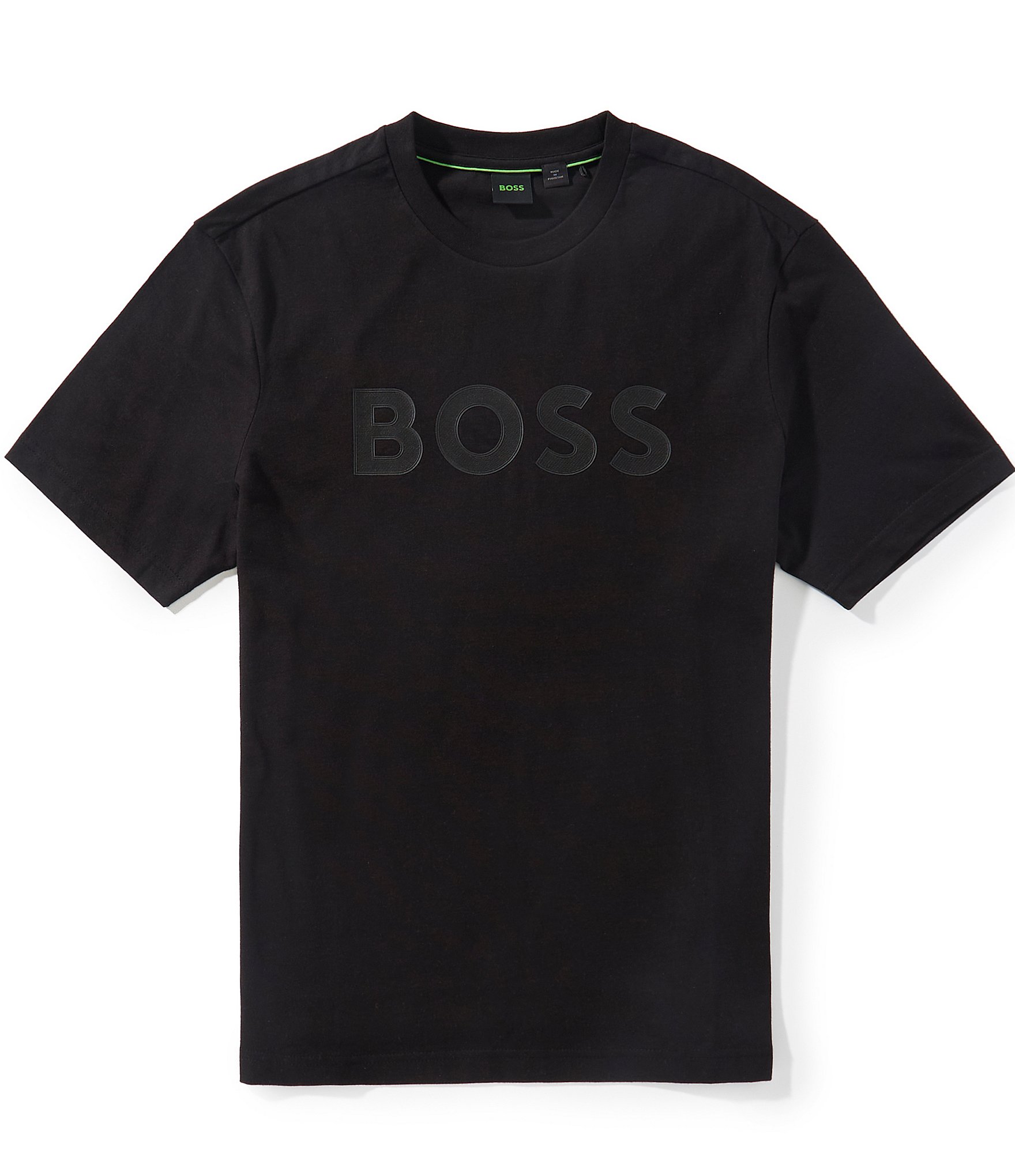 Hugo Boss BOSS Structure Logo Short Sleeve T-Shirt