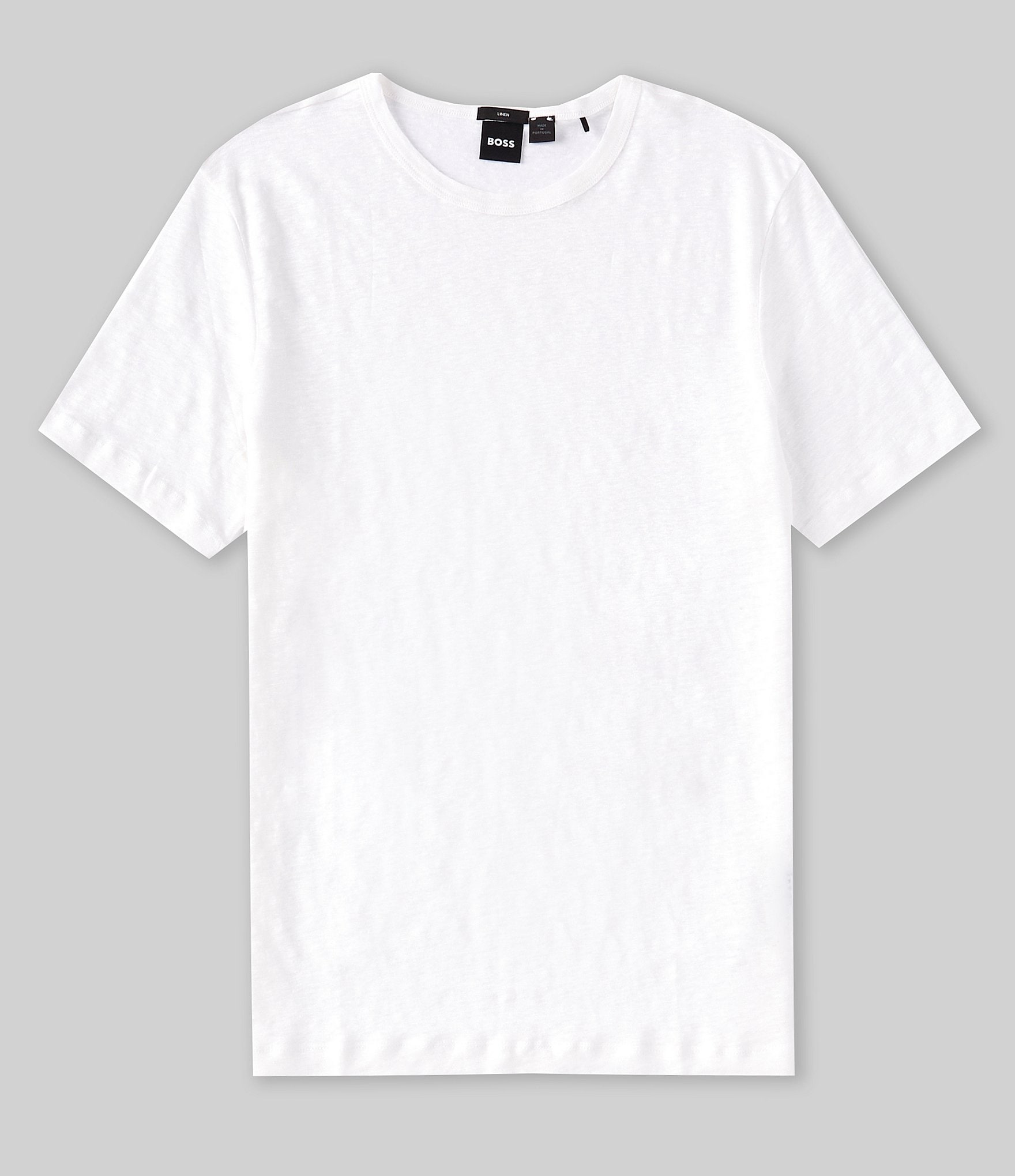 Hugo Boss BOSS Tiburt Linen Short Sleeve T-Shirt | Dillard's